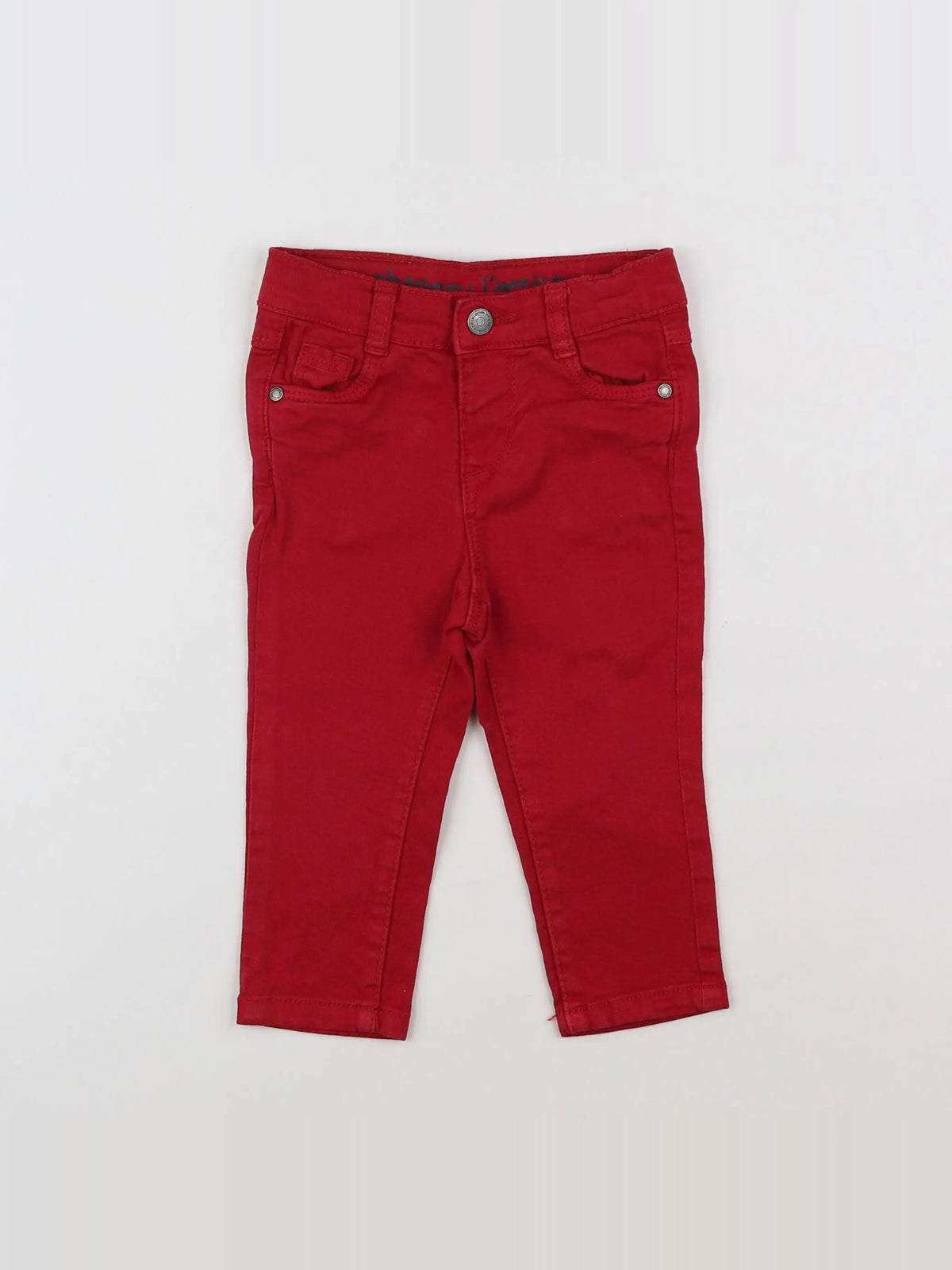 Tape à l'oeil - pantalon rouge - 12 mois