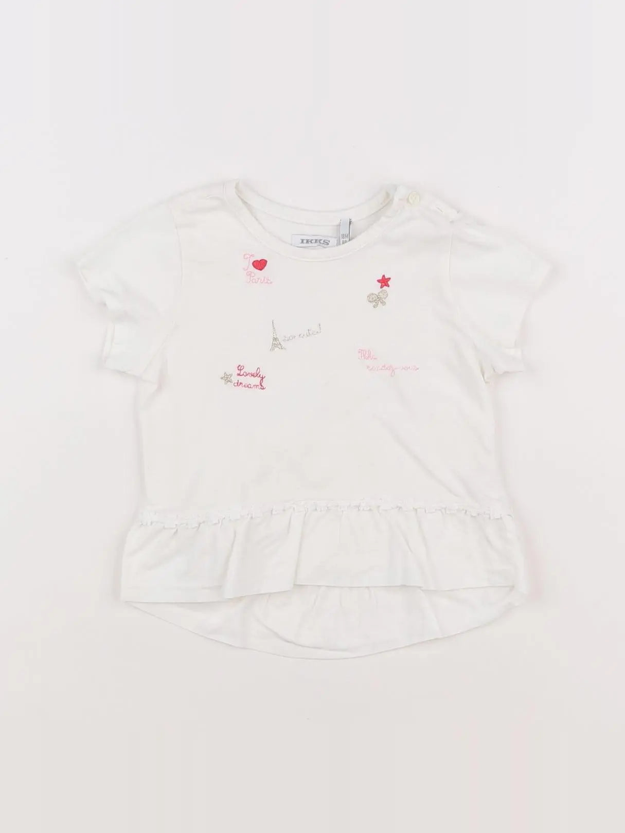 IKKS - tee-shirt blanc - 18 mois