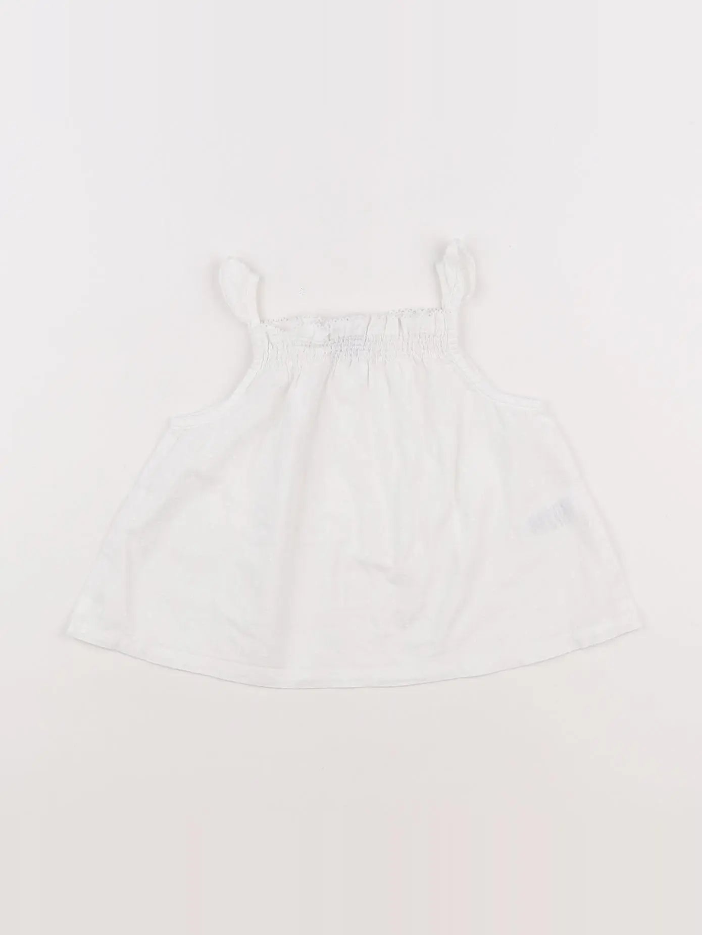 Petit Bateau - blouse blanc - 12 mois