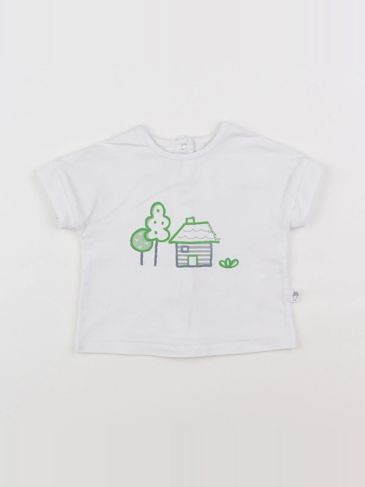 Mayoral - tee-shirt blanc - 3/6 mois