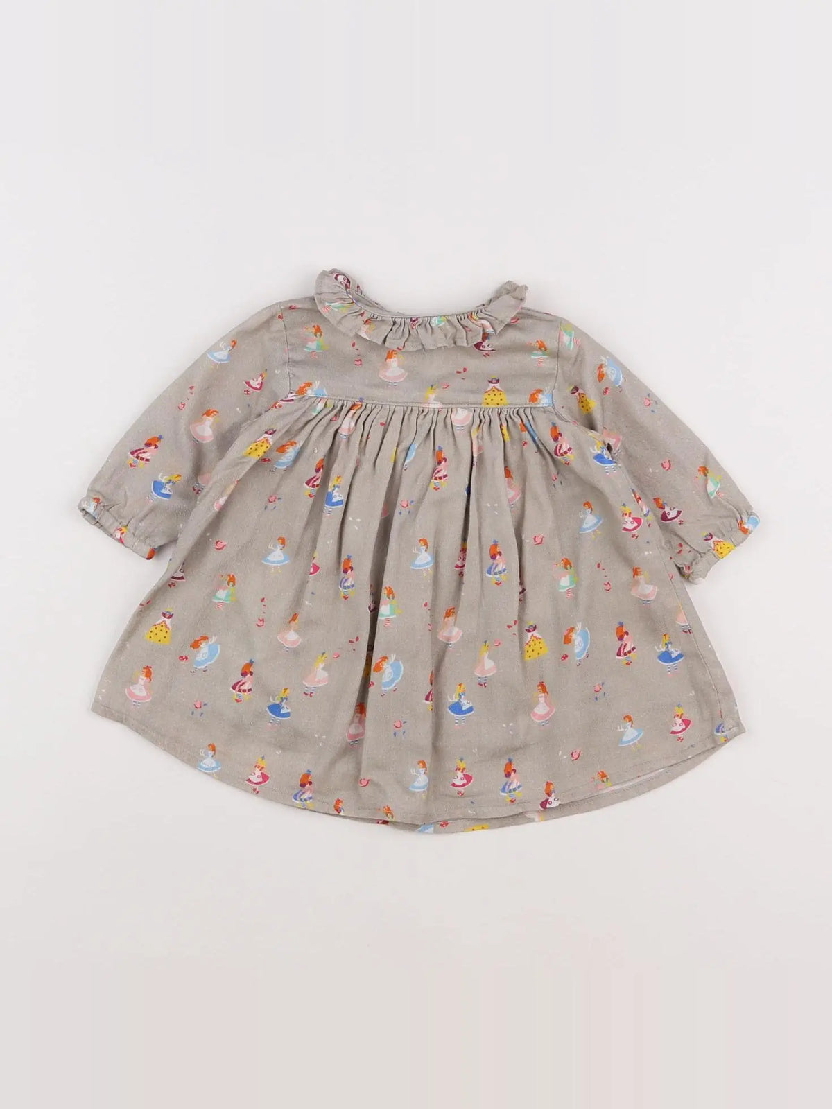 Arsène et les pipelettes - robe taupe - 6 mois