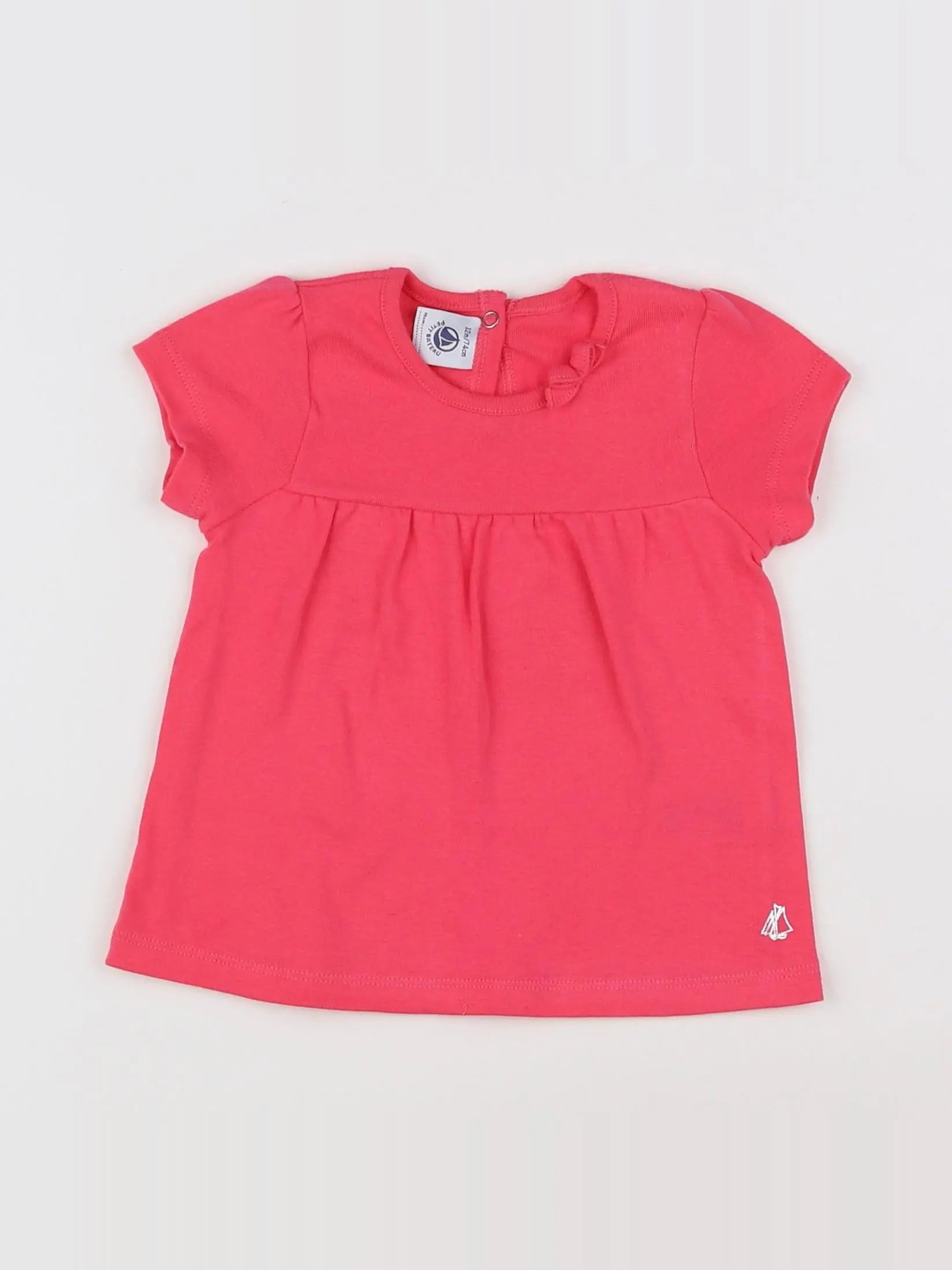 Petit Bateau - robe rose - 12 mois