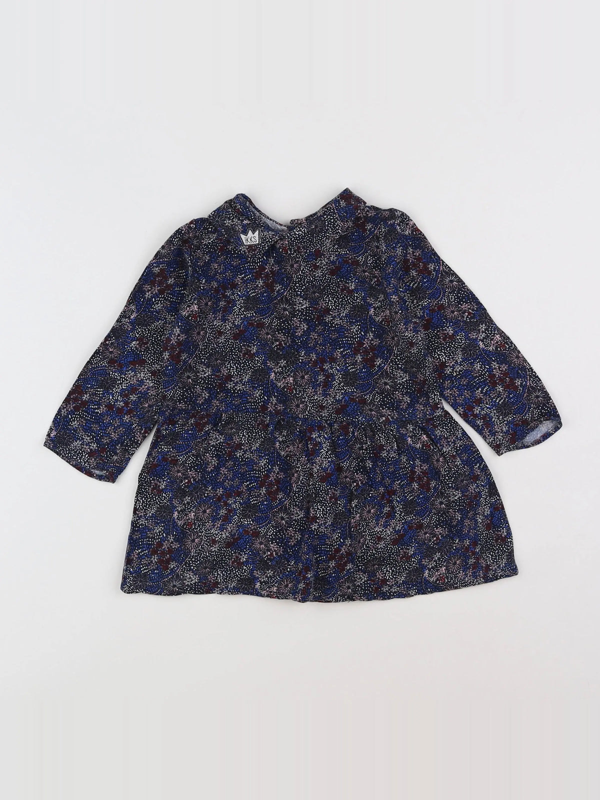 IKKS - robe bleu, rouge - 18 mois
