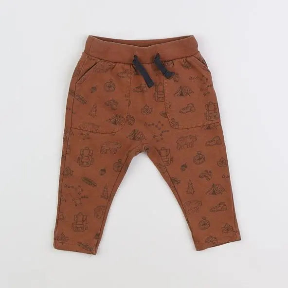 Vertbaudet - jogging marron - 6 mois