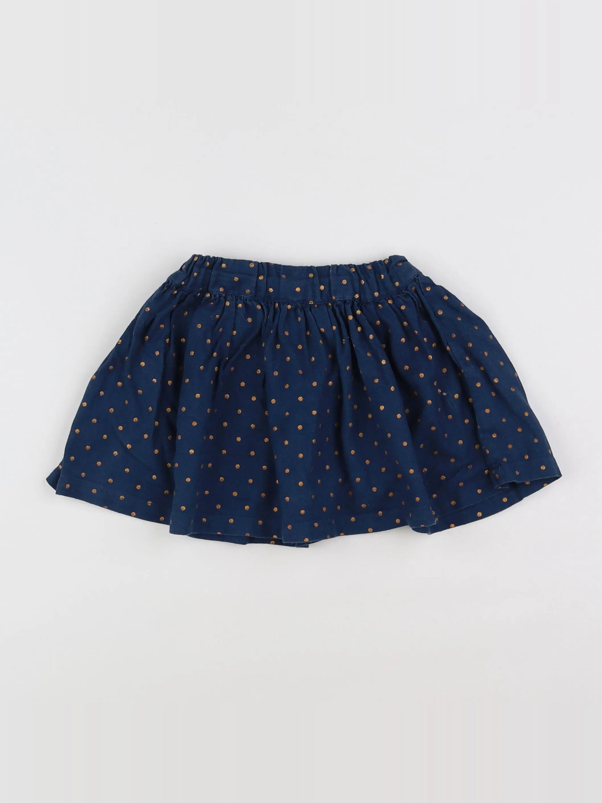 Little Cigogne - jupe bleu, or - 2 ans