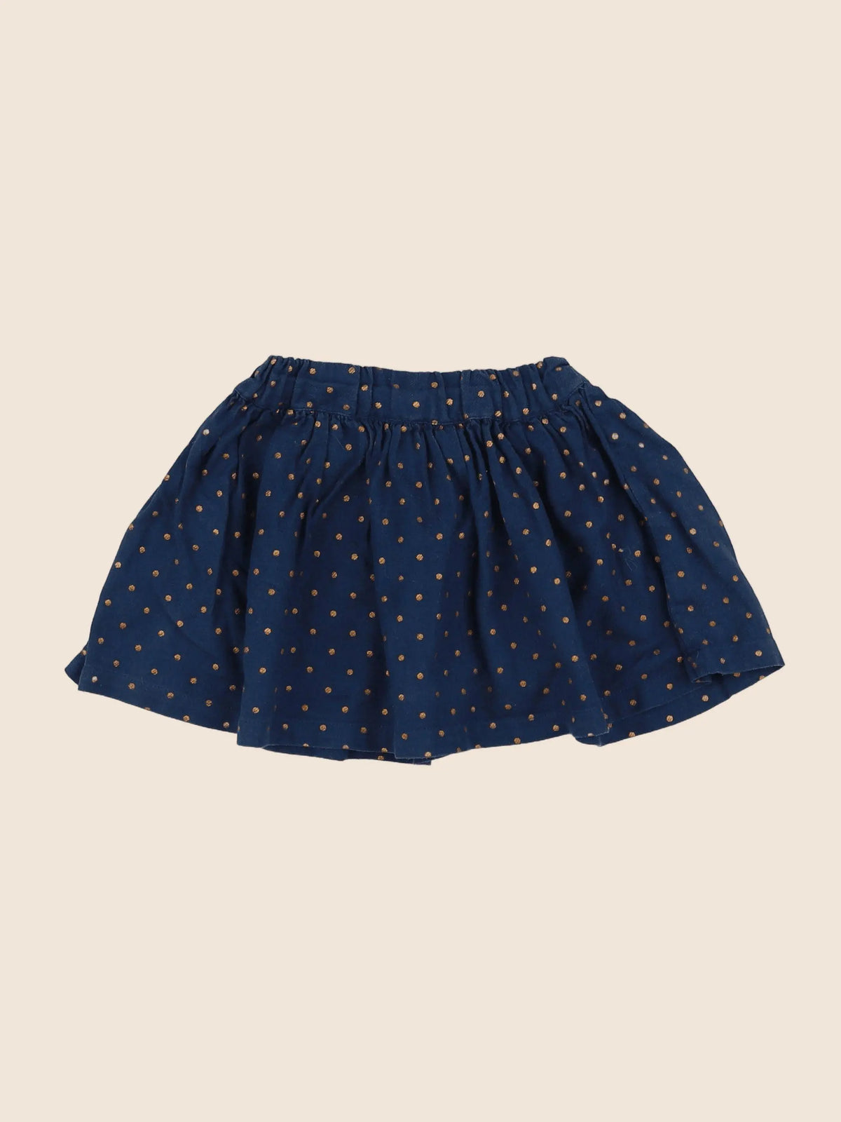 Little Cigogne - jupe bleu, or - 2 ans
