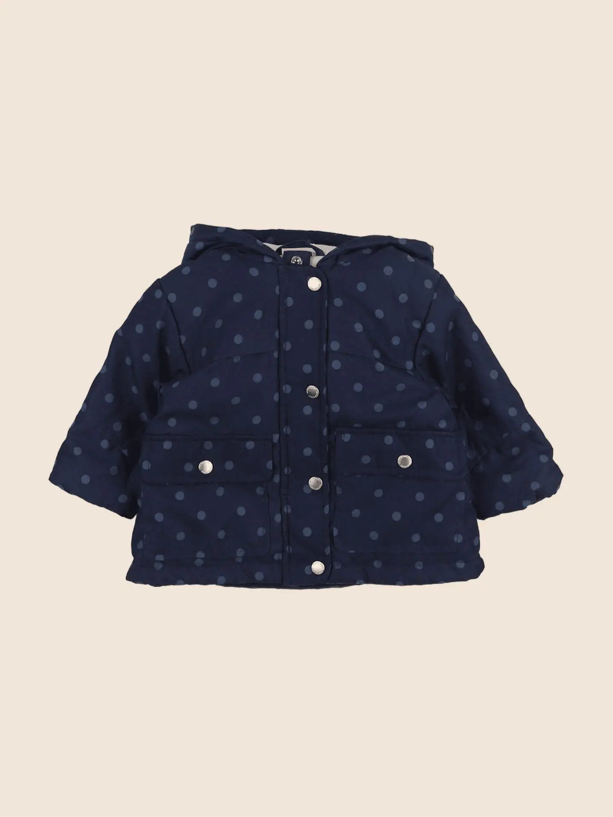 Vertbaudet - manteau doublure amovible bleu - 3 mois