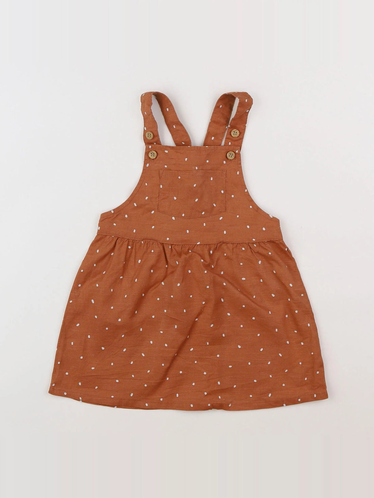 H&M - robe marron - 12/18 mois