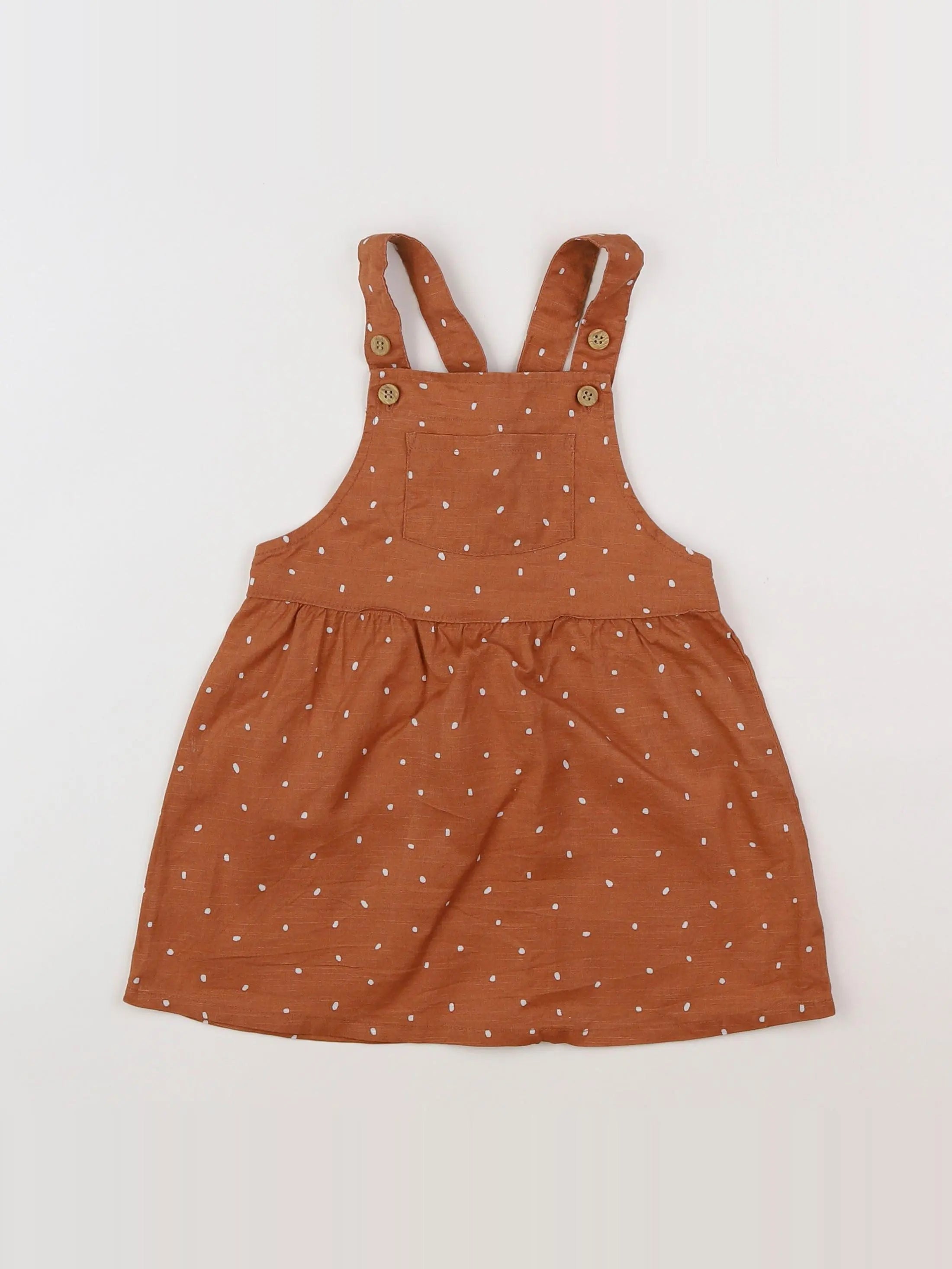 H&M - robe marron - 12/18 mois