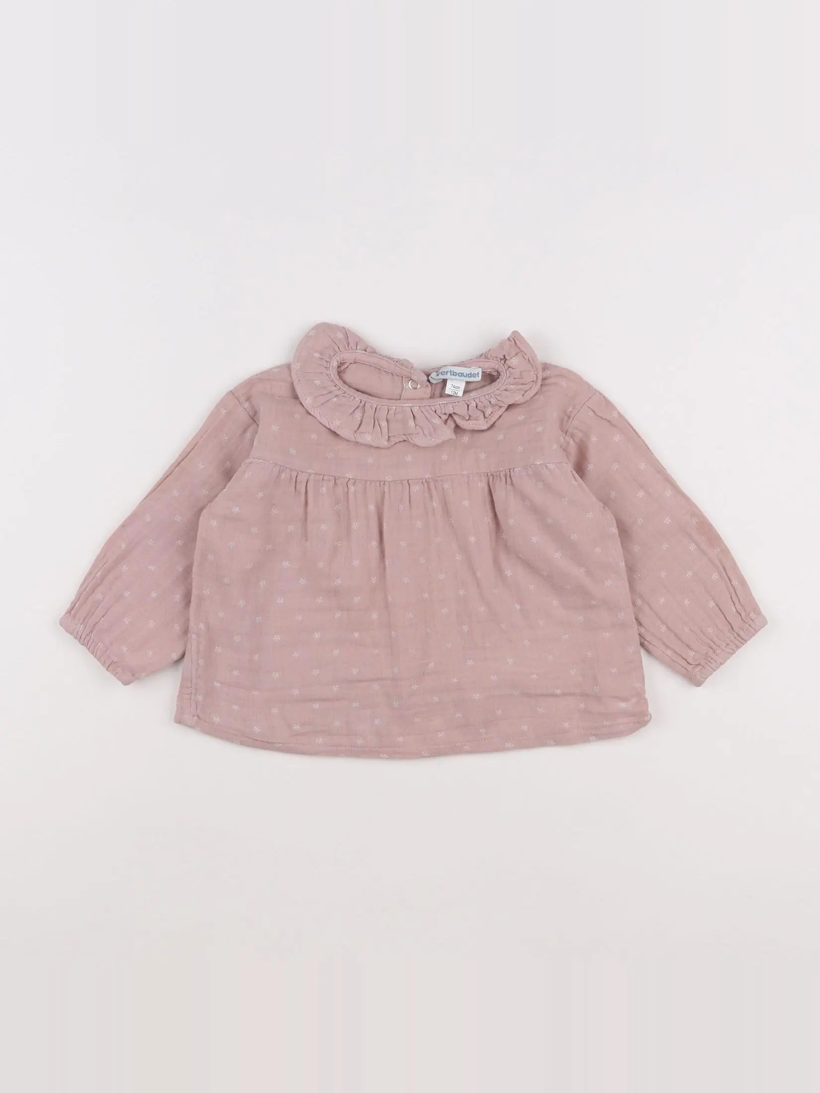 Vertbaudet - blouse rose - 12 mois
