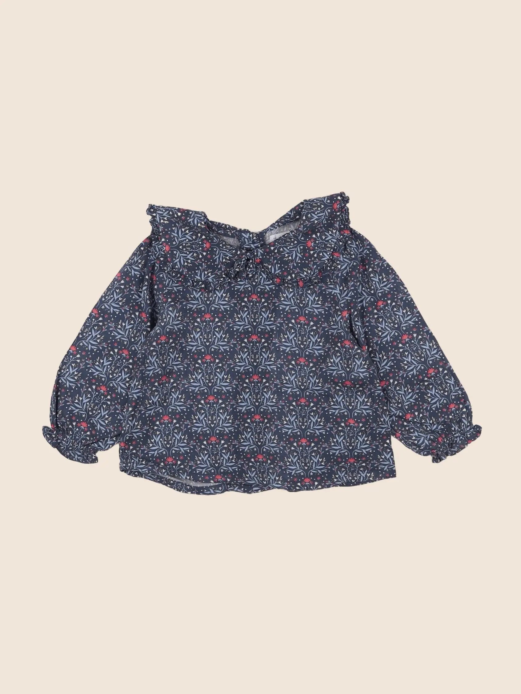 Vertbaudet - blouse bleu - 18 mois
