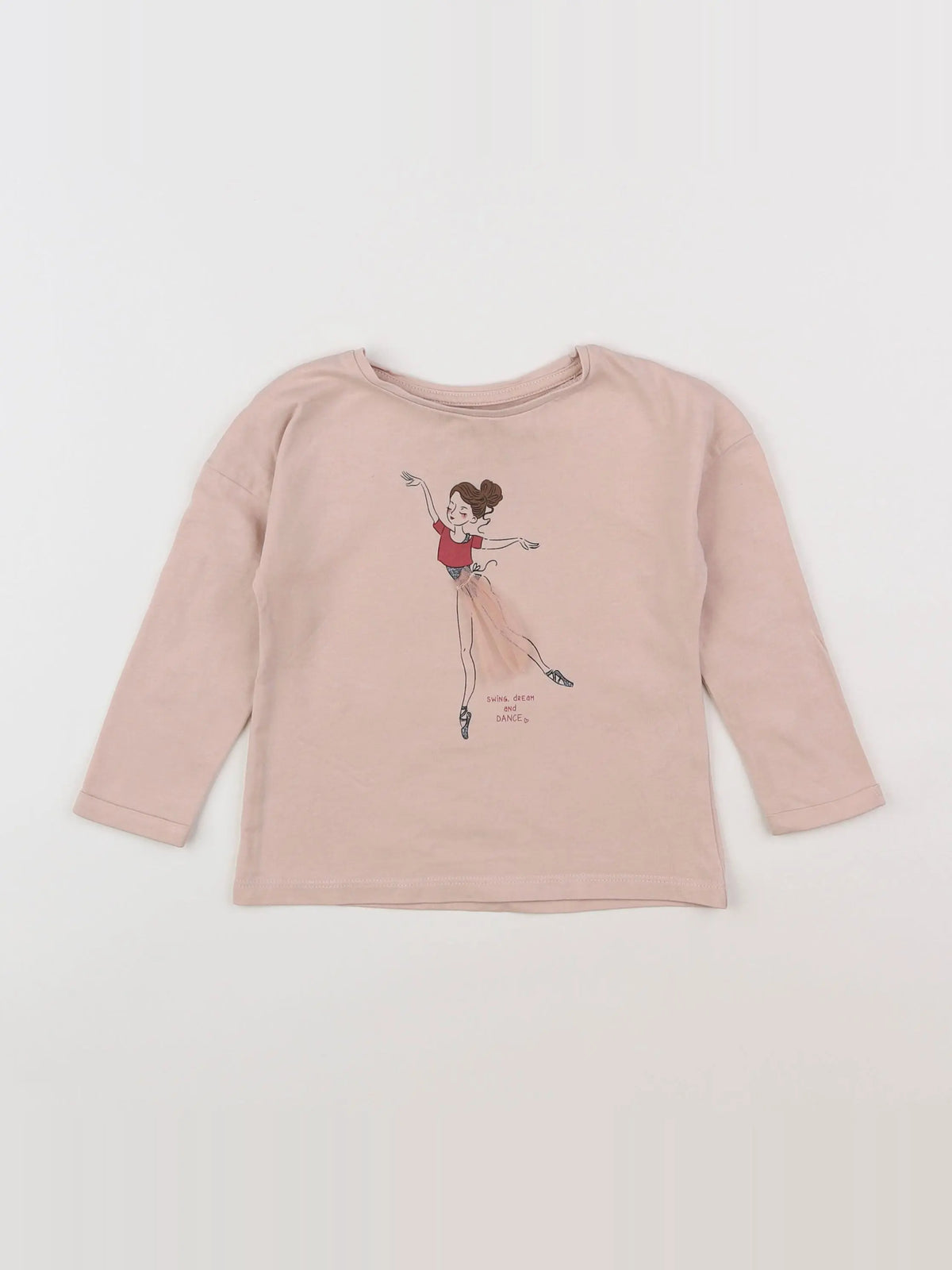 Vertbaudet - tee-shirt rose - 2 ans