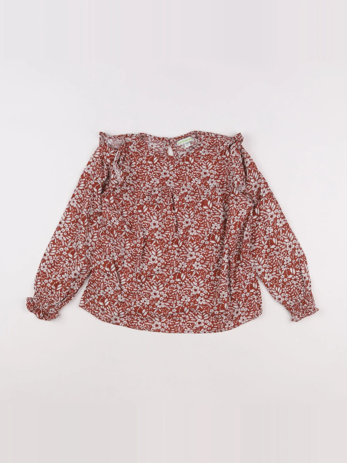 Vertbaudet - blouse rouge - 7 ans
