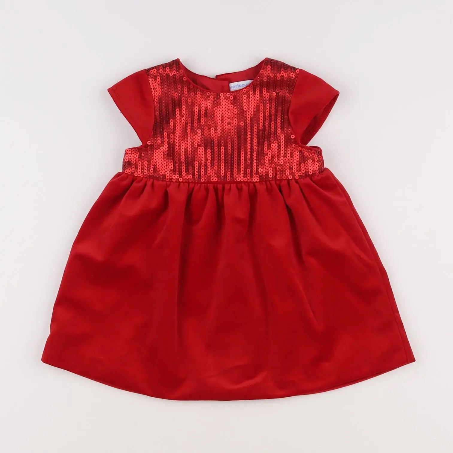 Vertbaudet - robe rouge - 18 mois