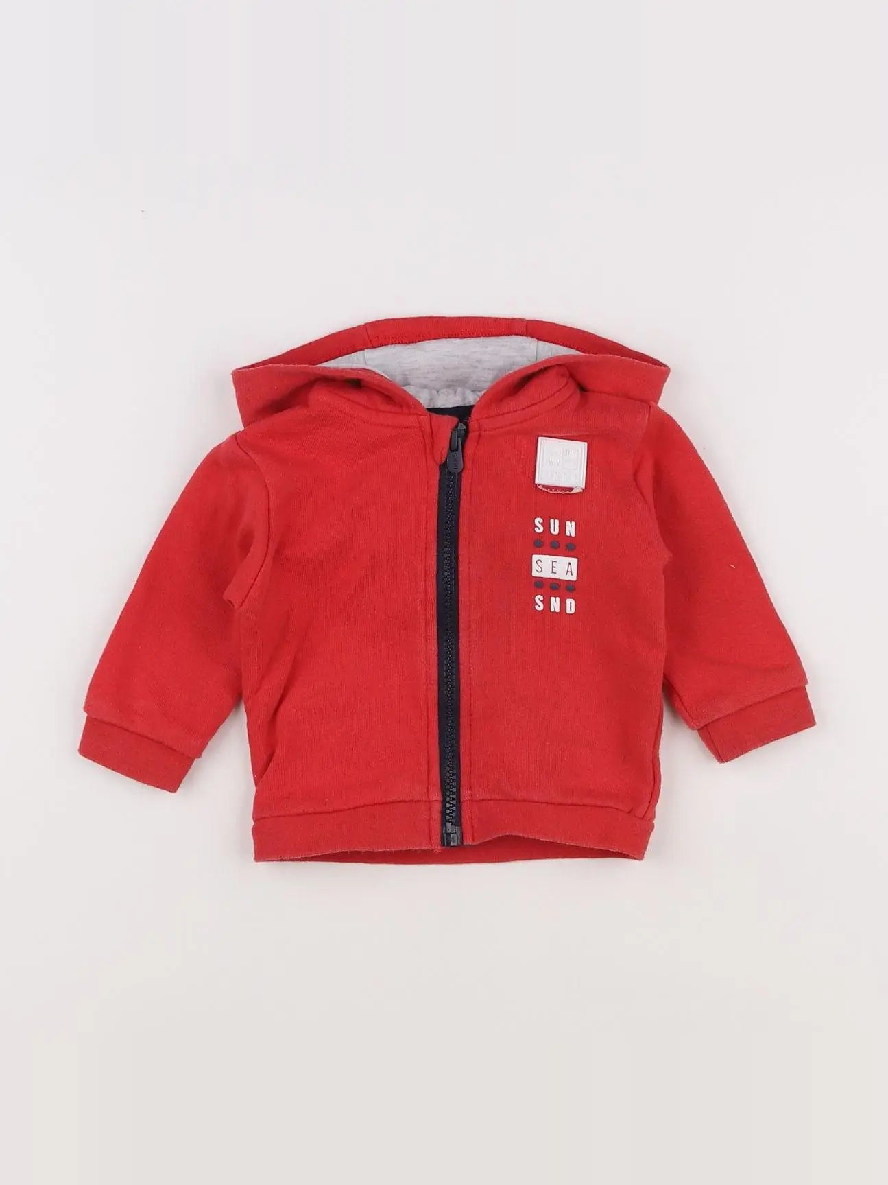 IKKS - sweat rouge - 3 mois