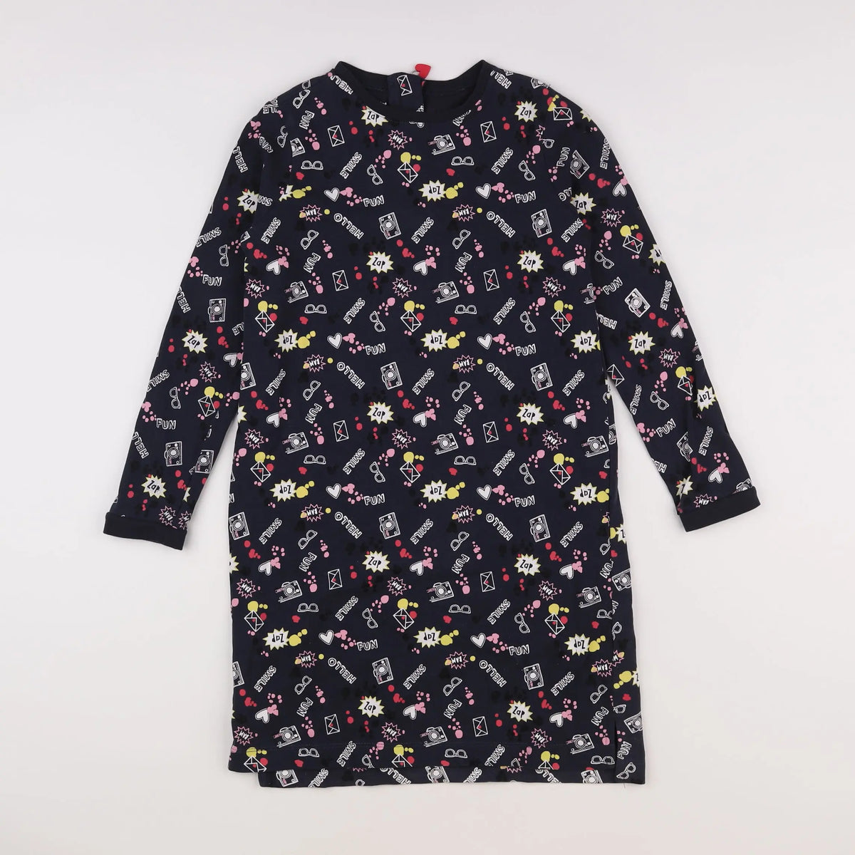 Vertbaudet - robe gris - 10 ans