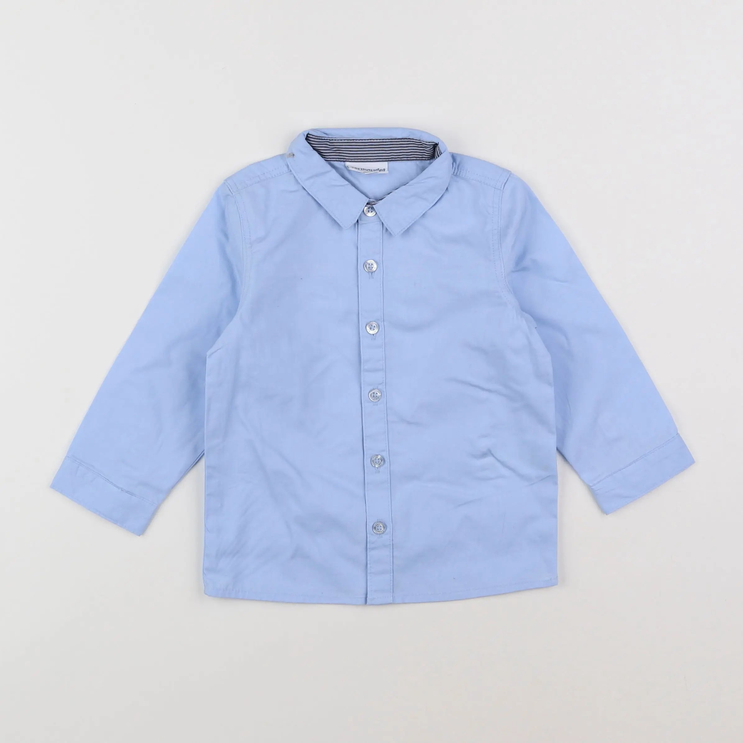 Vertbaudet - chemise bleu - 18 mois