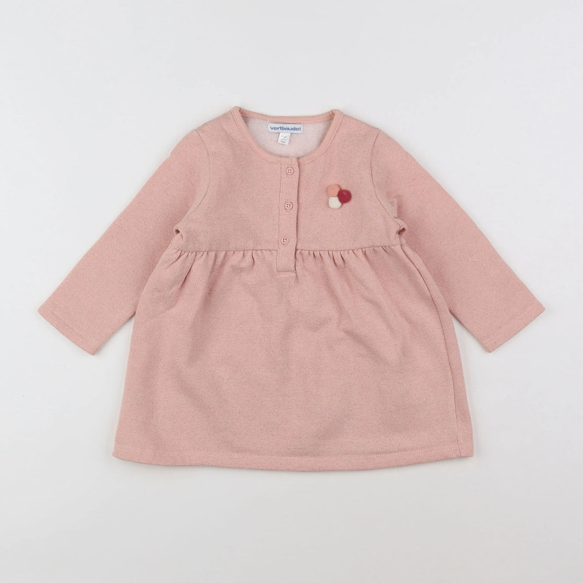 Vertbaudet - robe rose - 18 mois