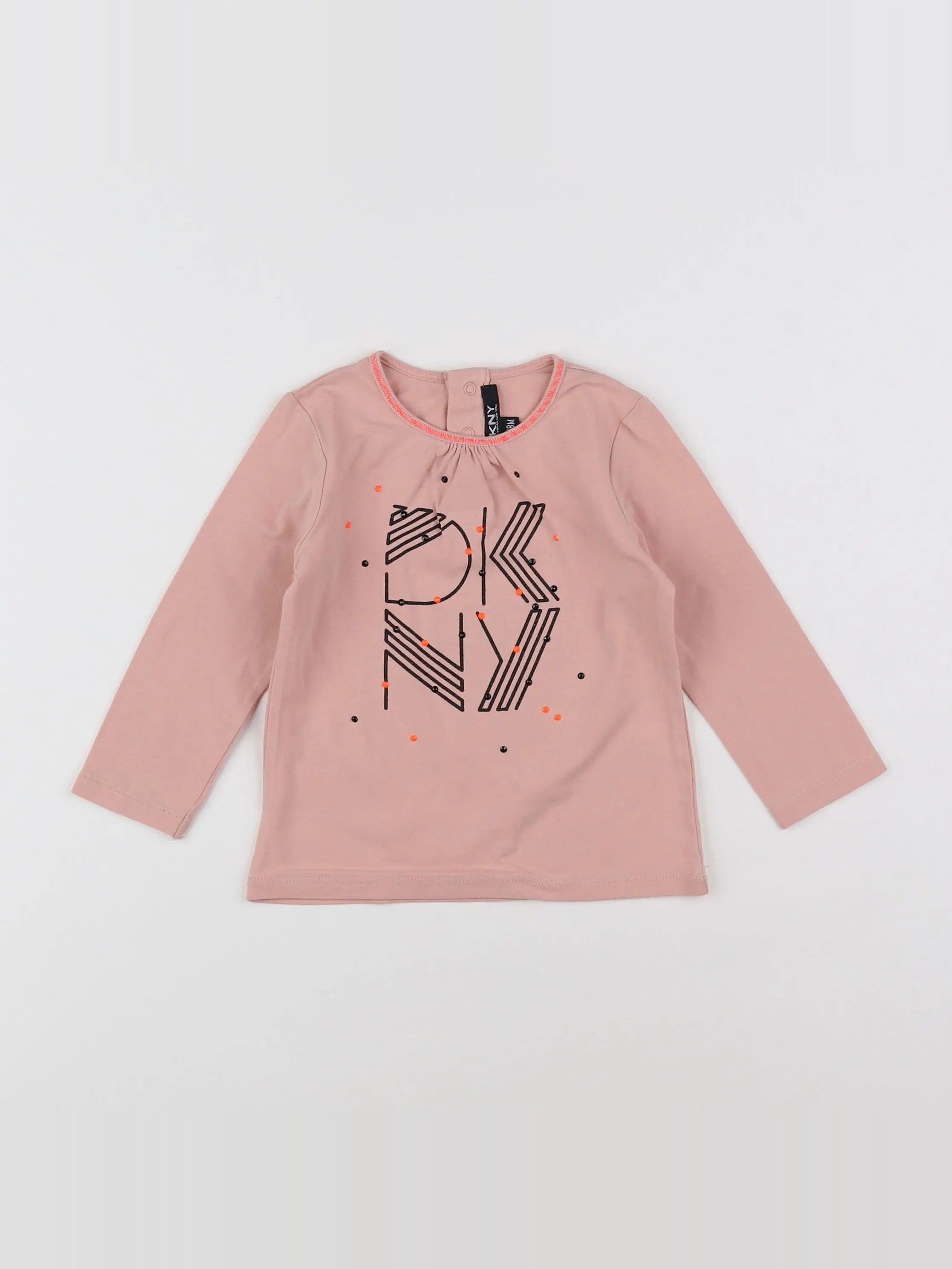 Dkny - tee-shirt rose - 18 mois