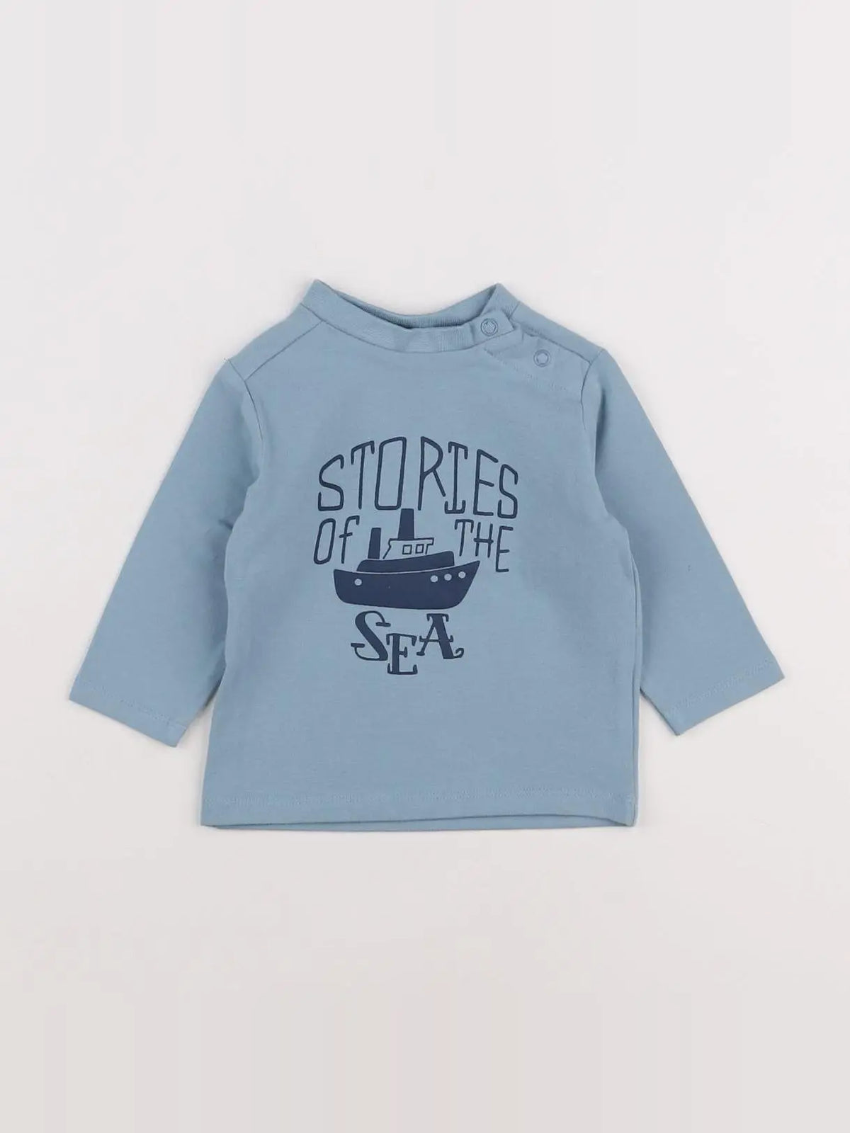 Noukie's - tee-shirt bleu - 6 mois