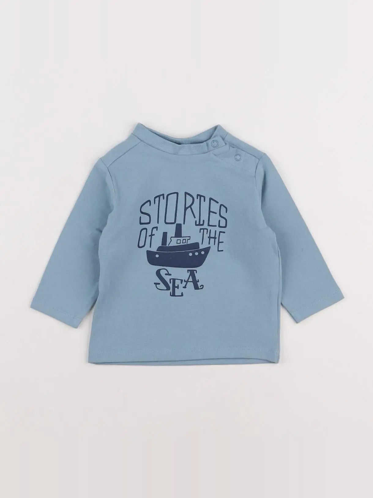 Noukie's - tee-shirt bleu - 6 mois