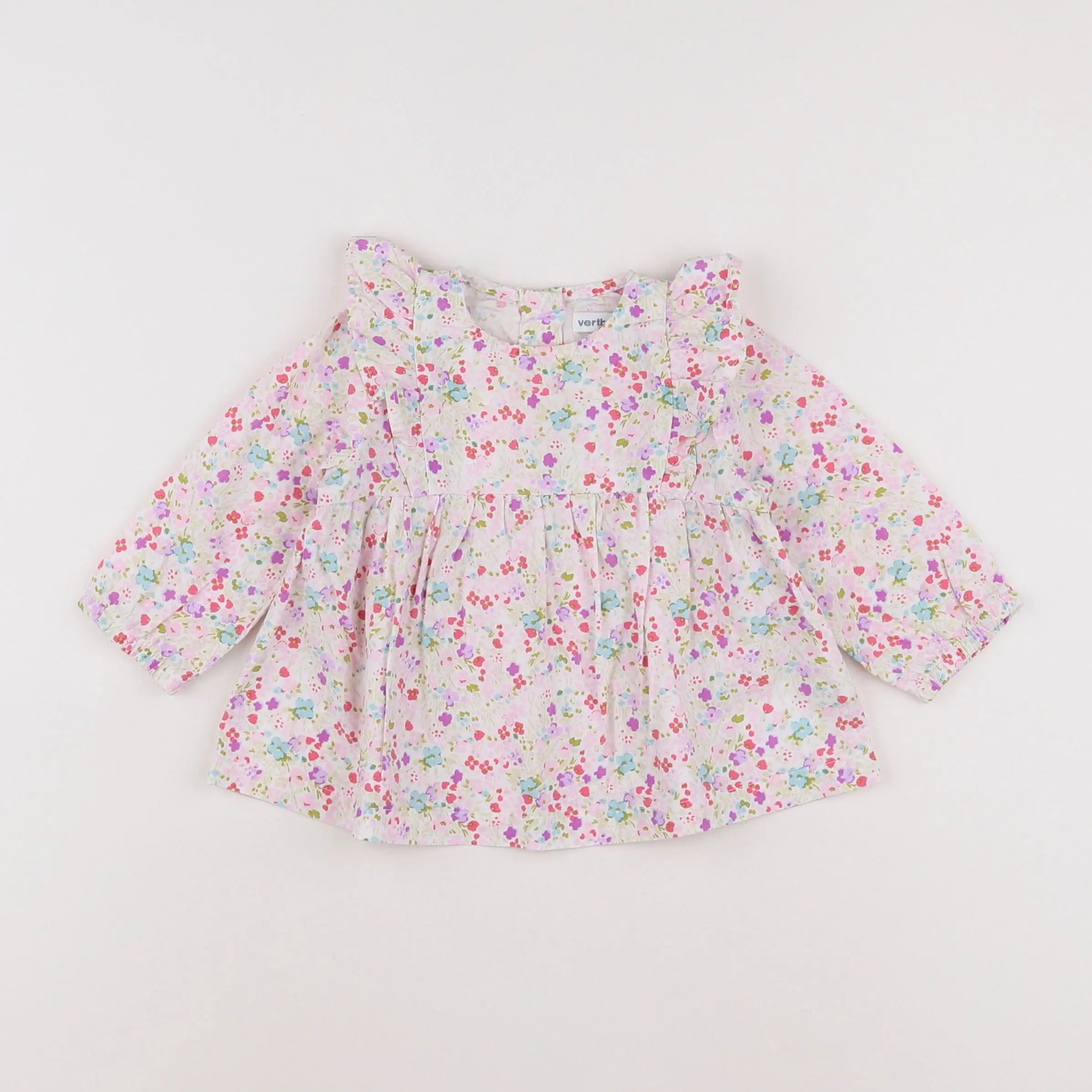 Vertbaudet - blouse blanc - 12 mois