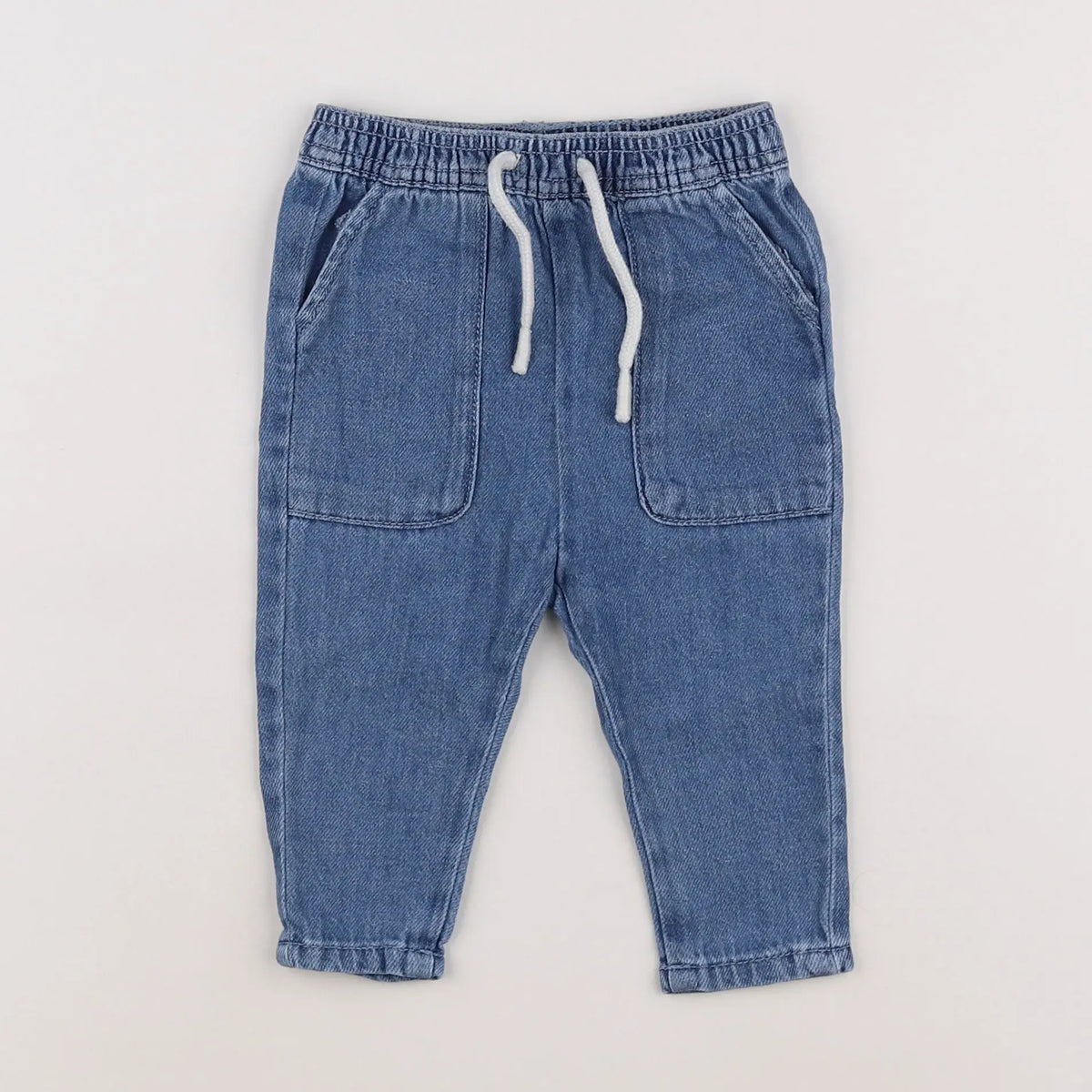 Vertbaudet - pantalon bleu - 6 mois