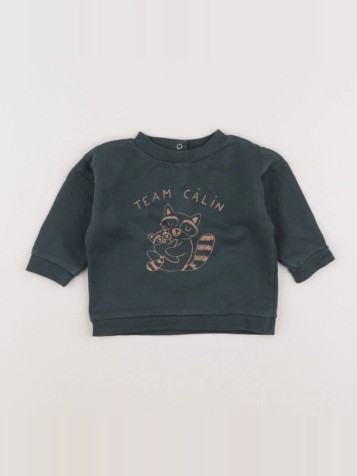 Vertbaudet - sweat vert - 6 mois