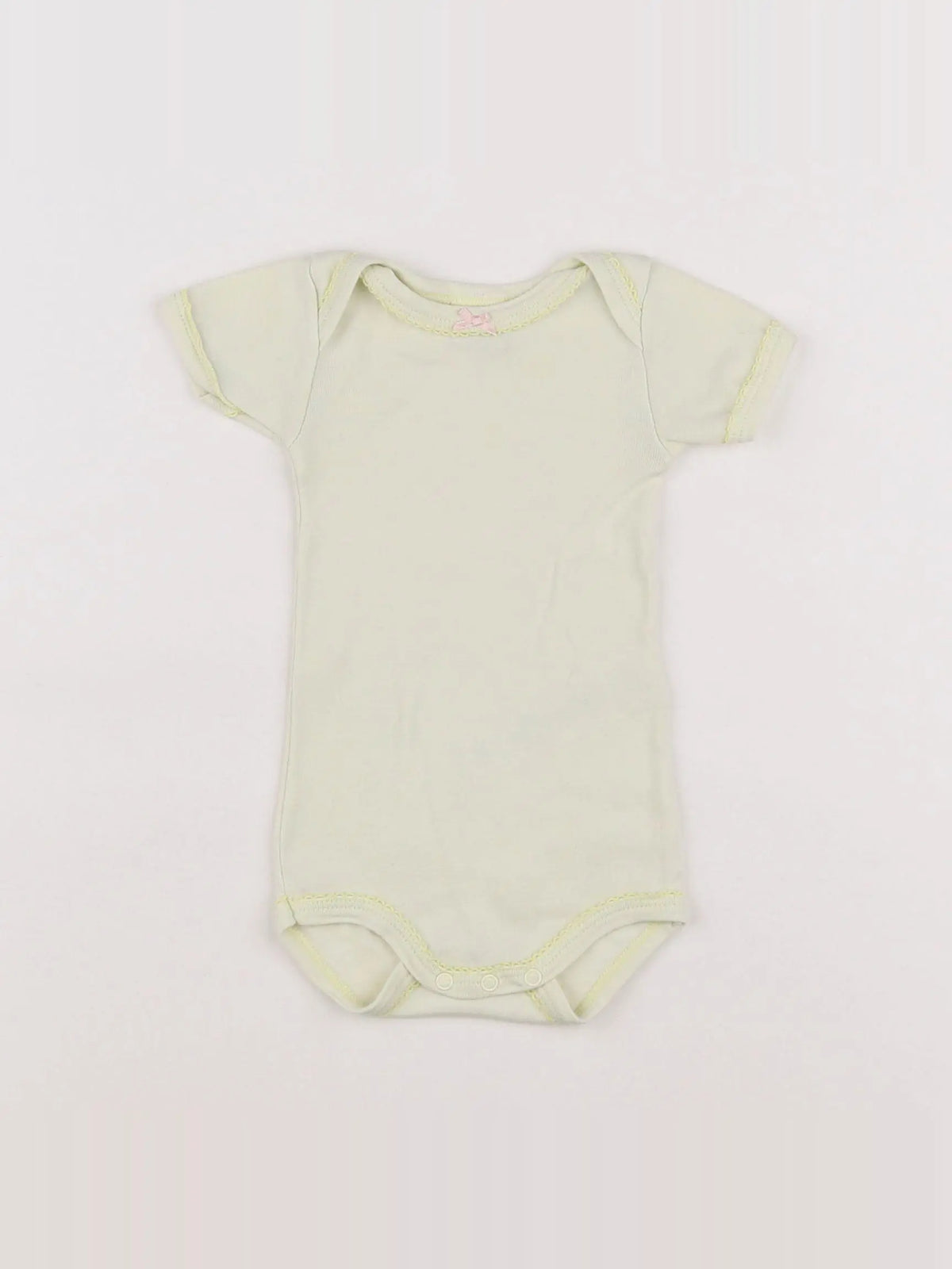 Petit Bateau - body jaune - 3 mois