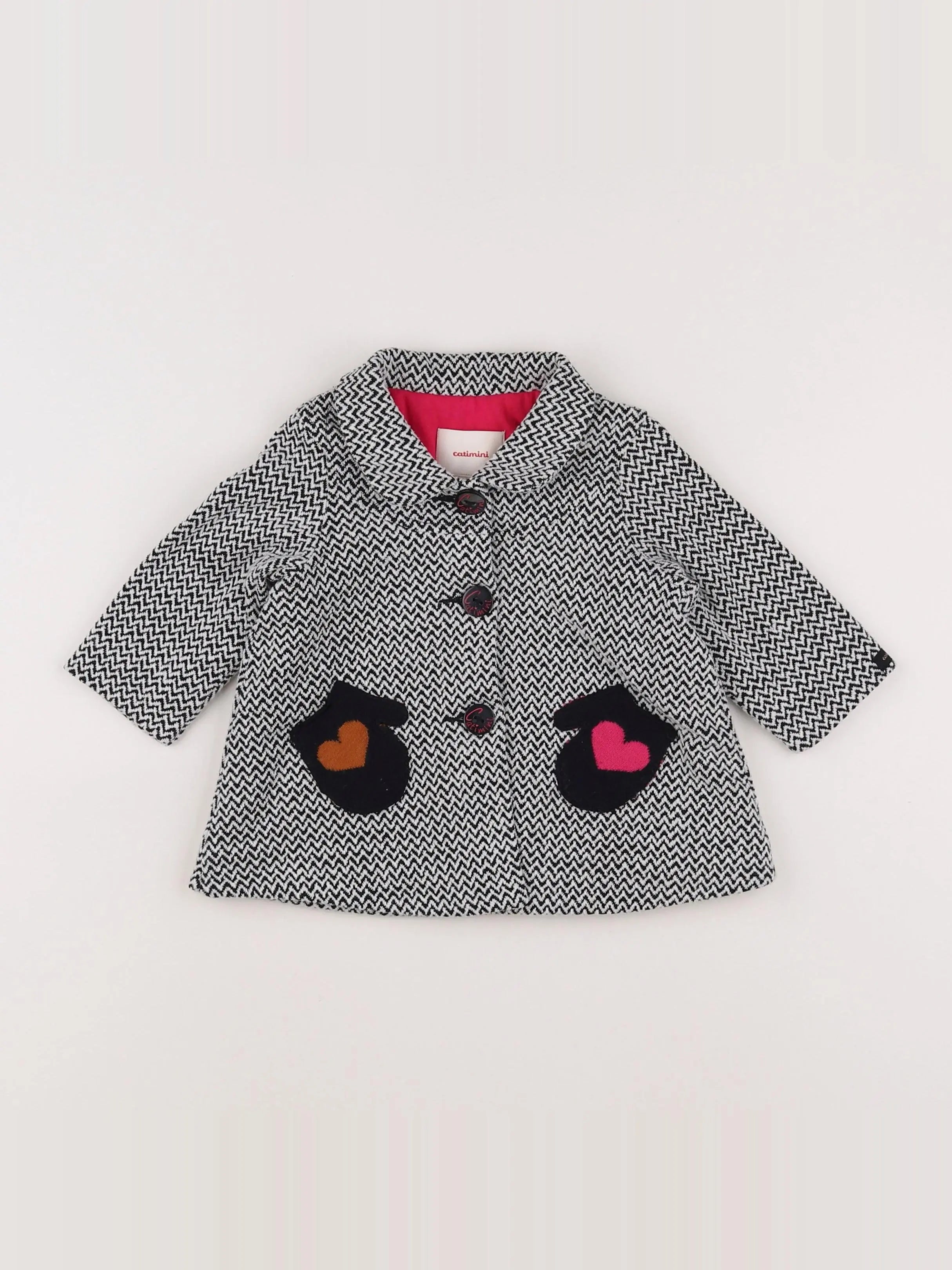 Catimini - manteau gris - 9 mois