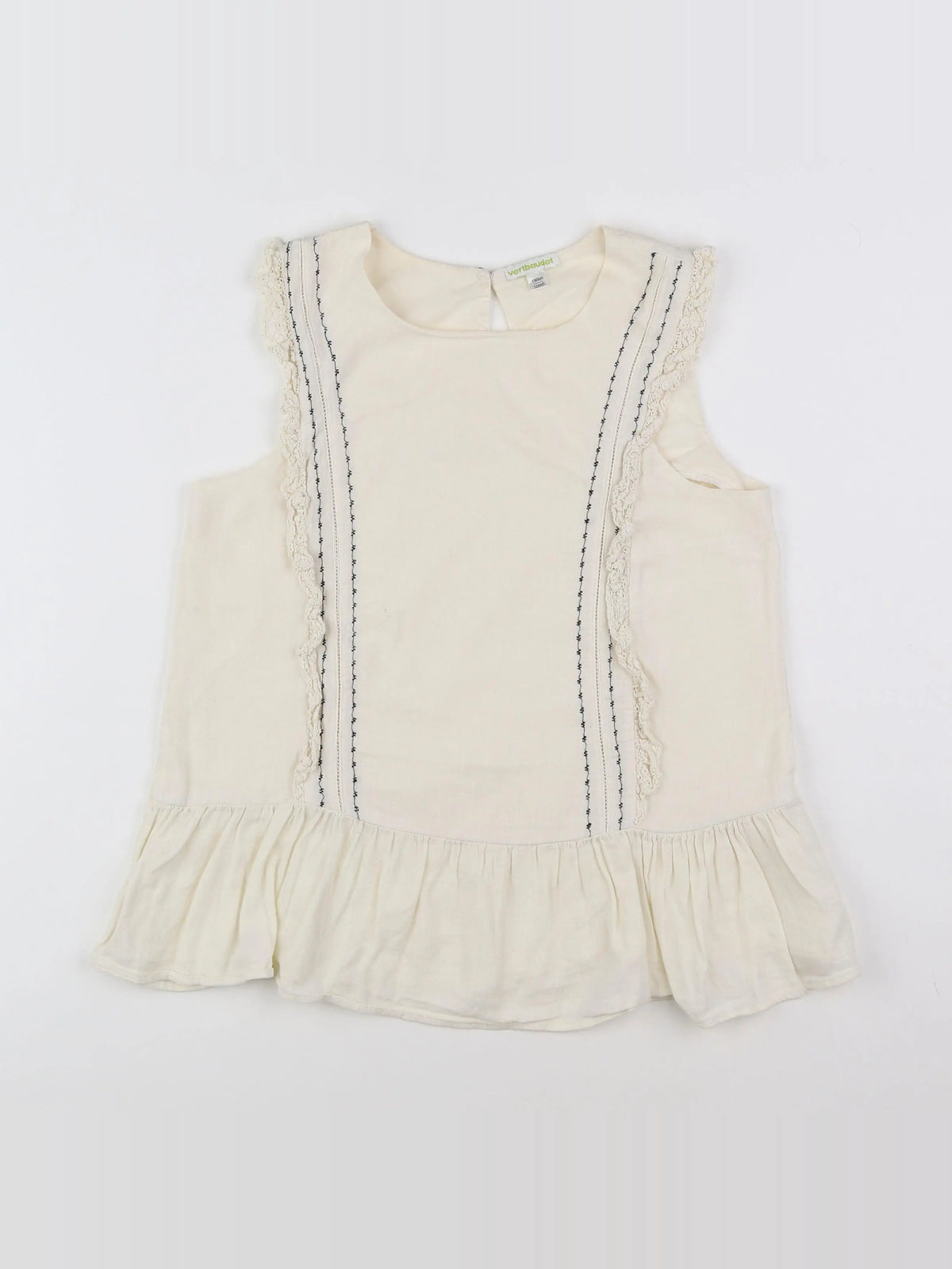 Vertbaudet - blouse beige - 12 ans