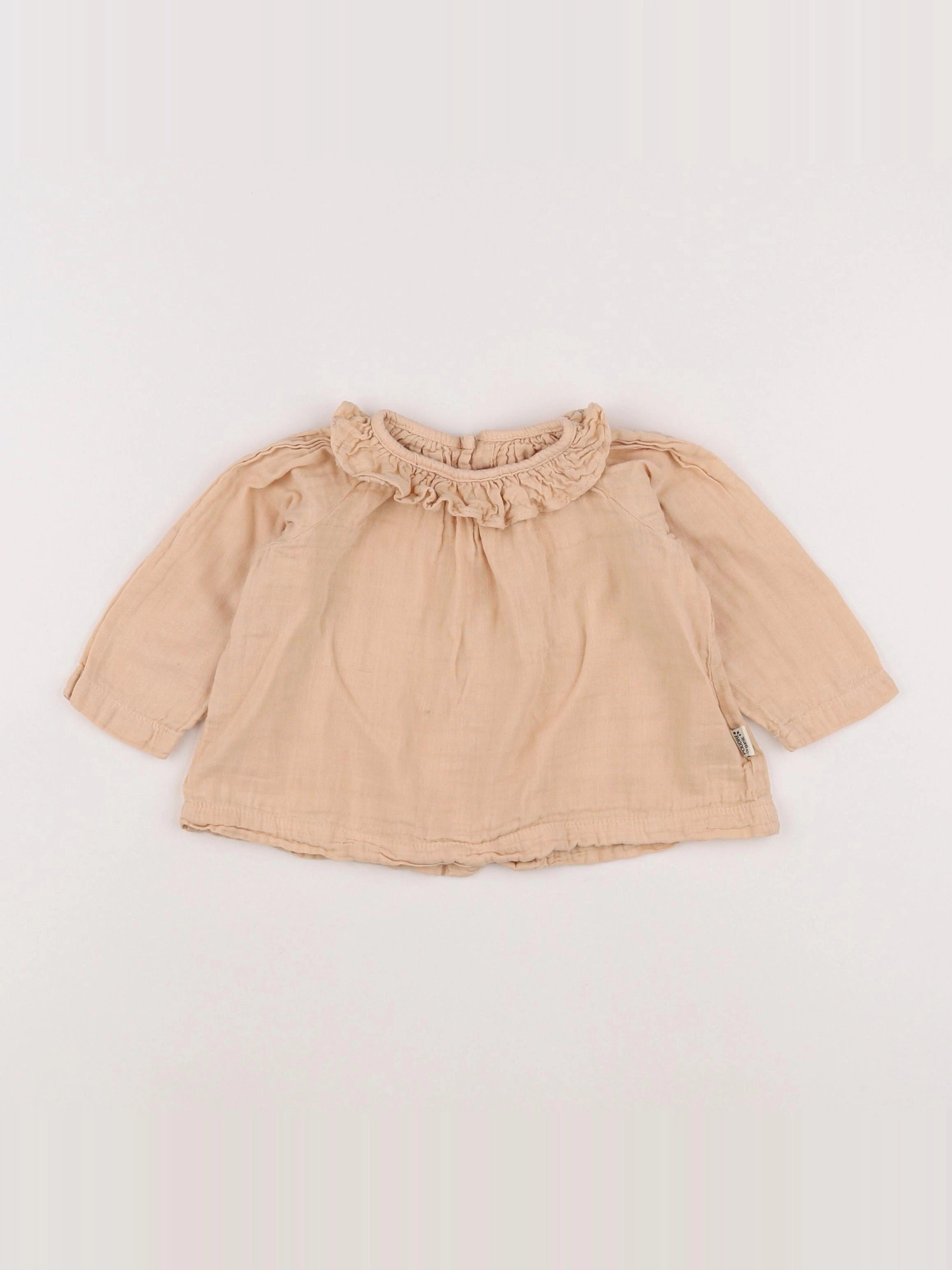 Poudre Organic - blouse rose - 9 mois