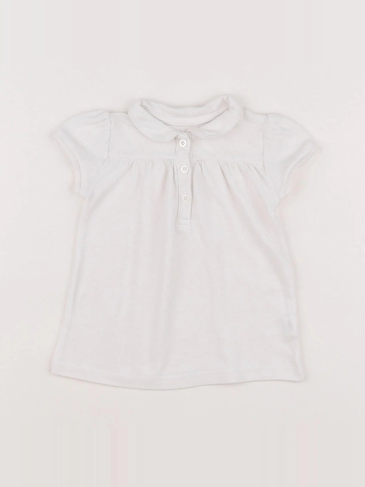 Boutchou - polo blanc - 12 mois