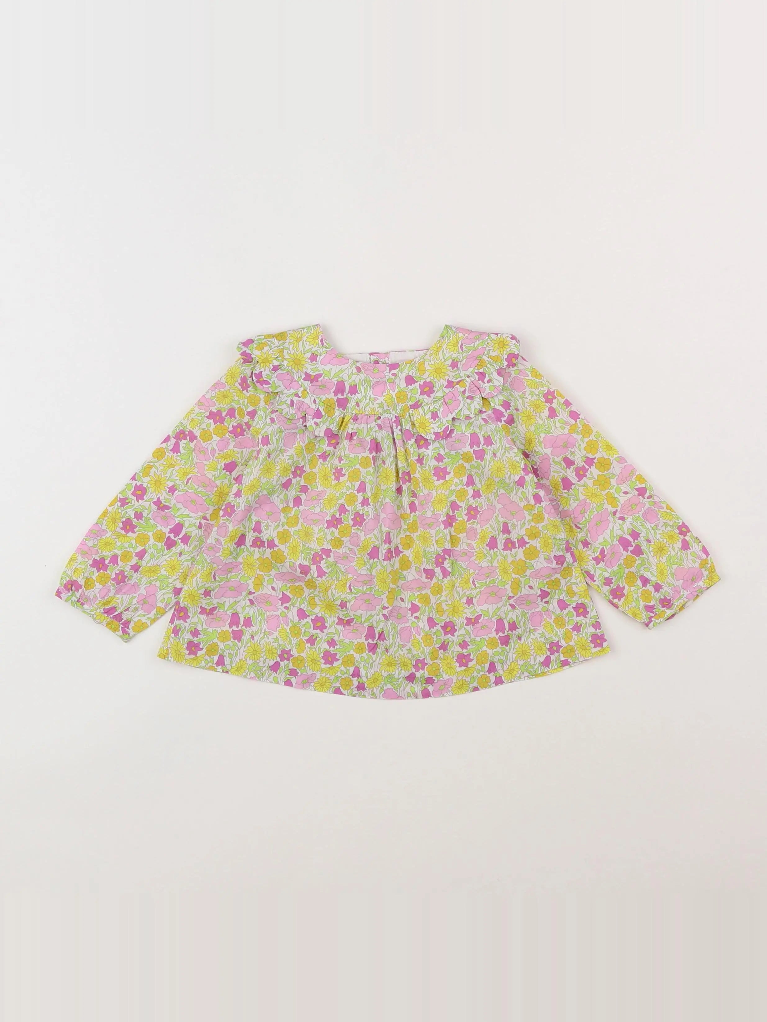 Jacadi - blouse liberty multicolore - 12 mois