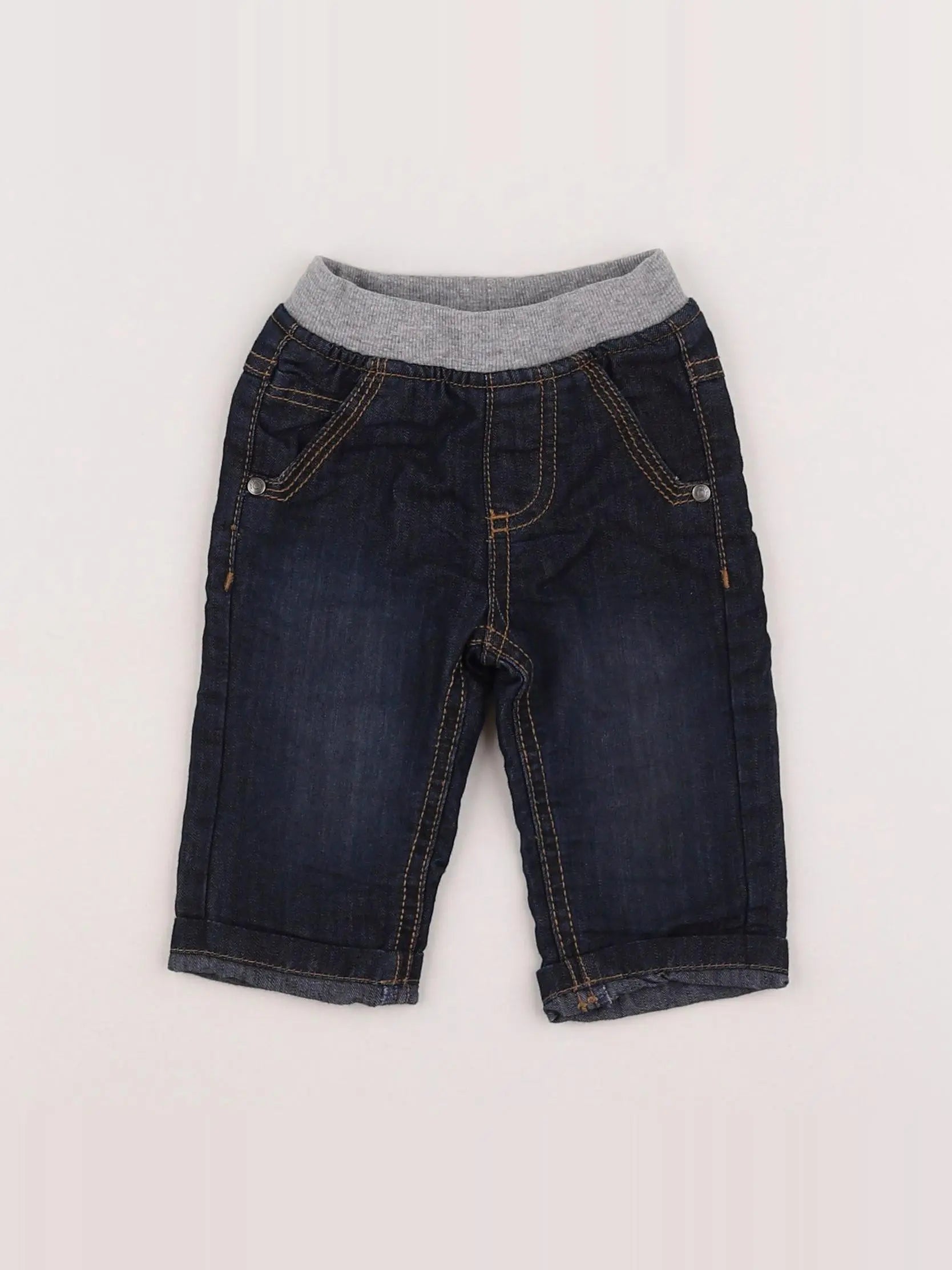 Tape à l'oeil - pantalon bleu - 3 mois