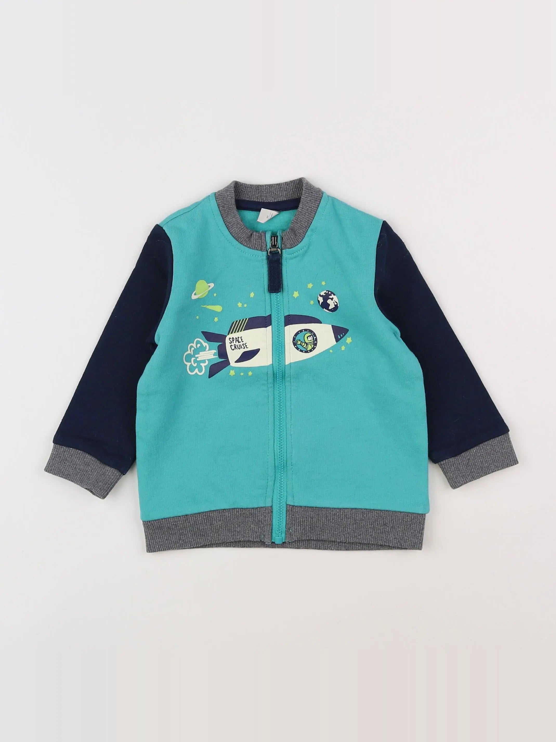 Esprit - sweat vert - 12 mois