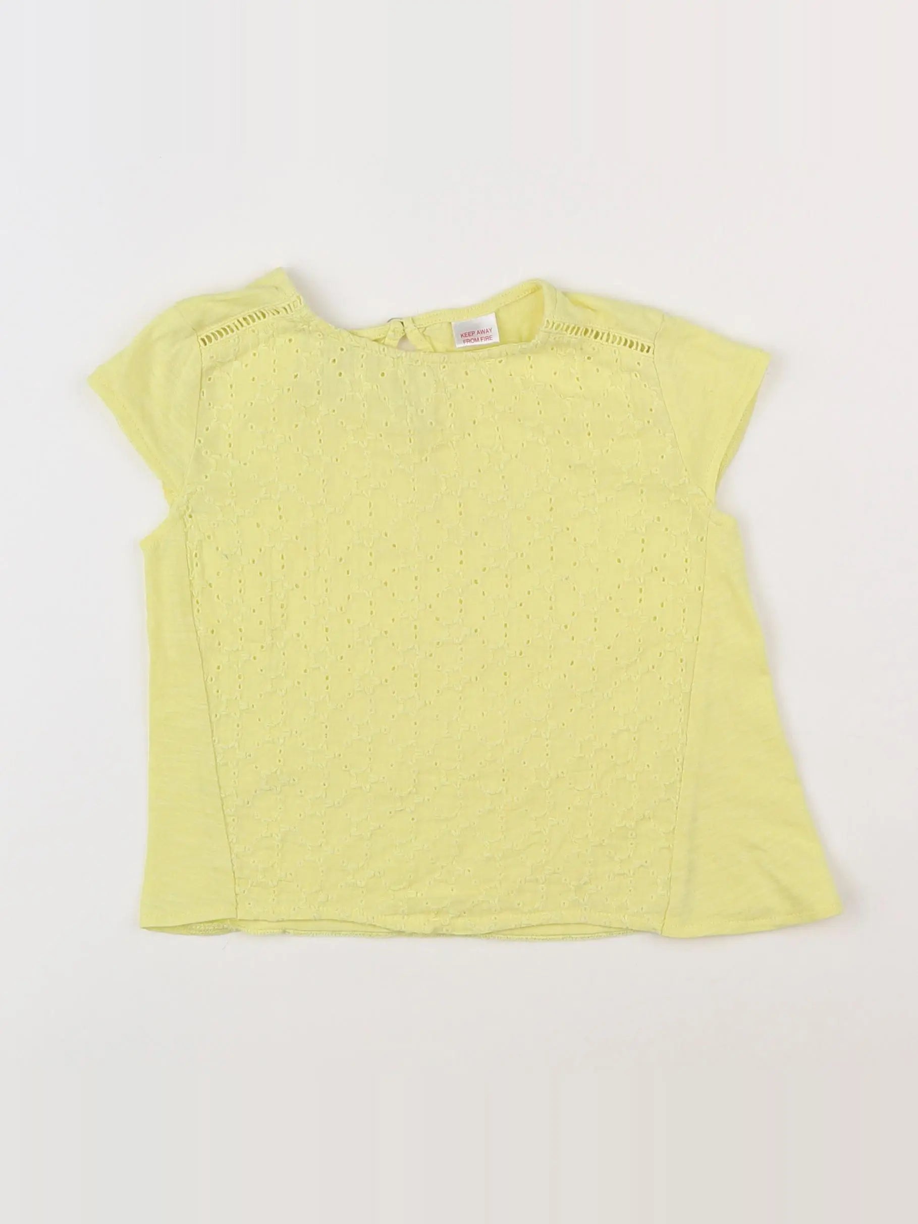 Zara - tee-shirt jaune - 18 mois à 2 ans