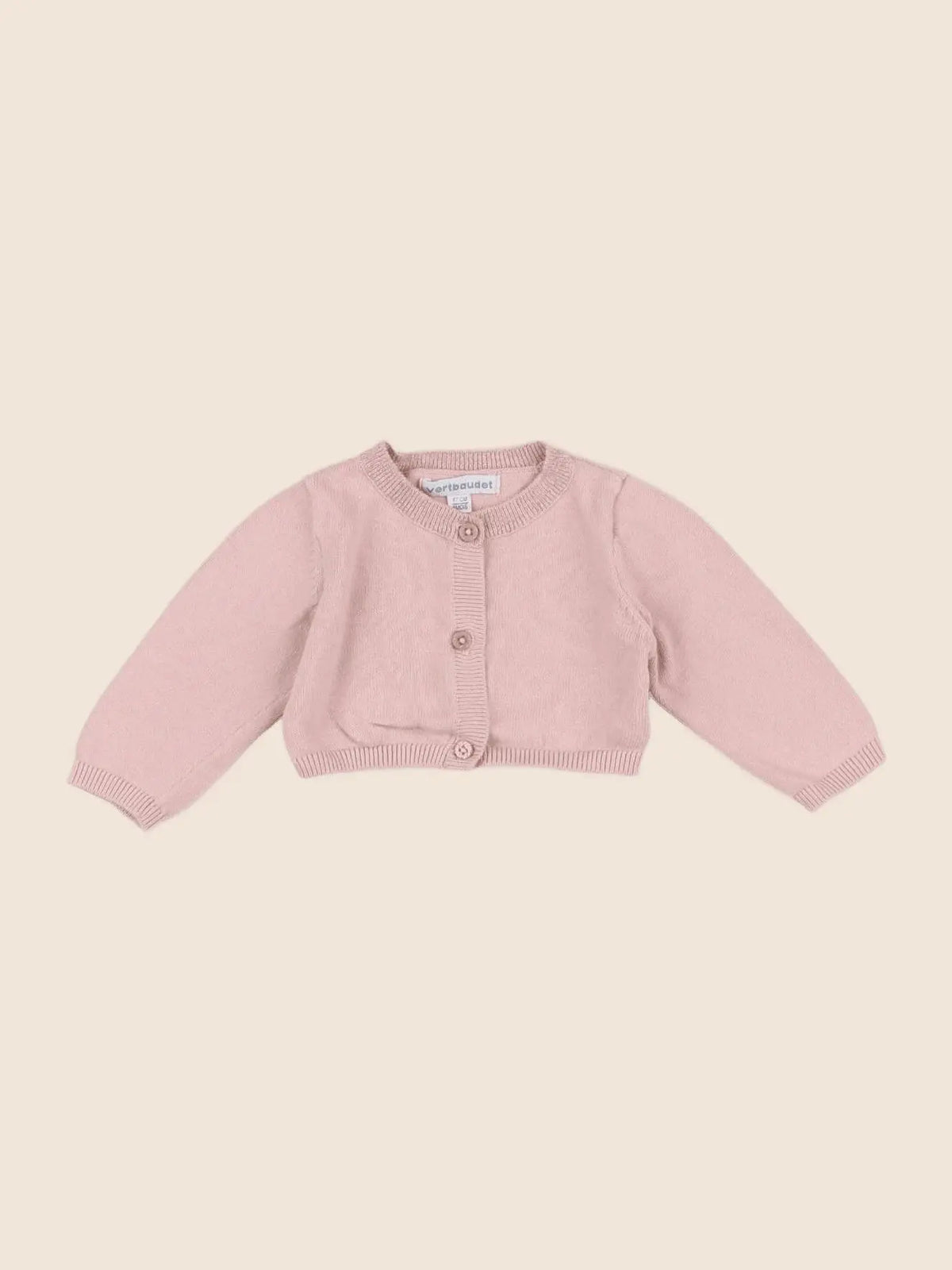 Vertbaudet - gilet rose - 6 mois