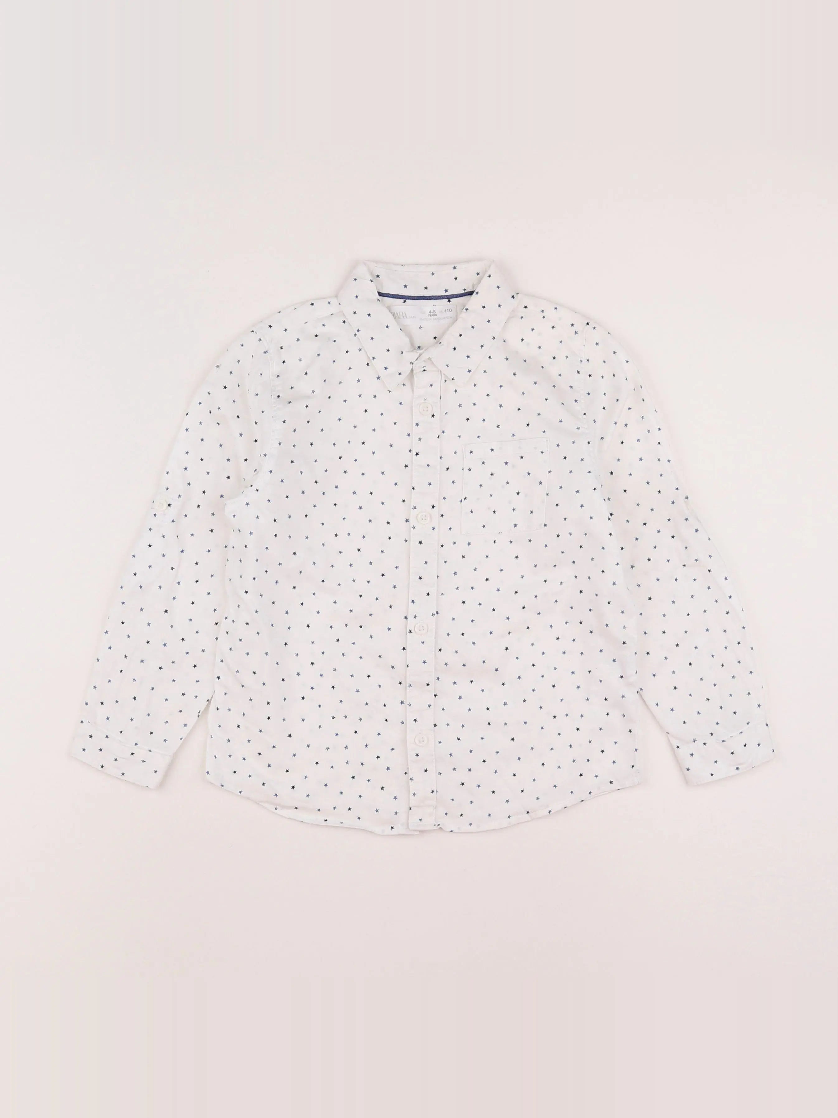 Zara - chemise blanc - 4/5 ans