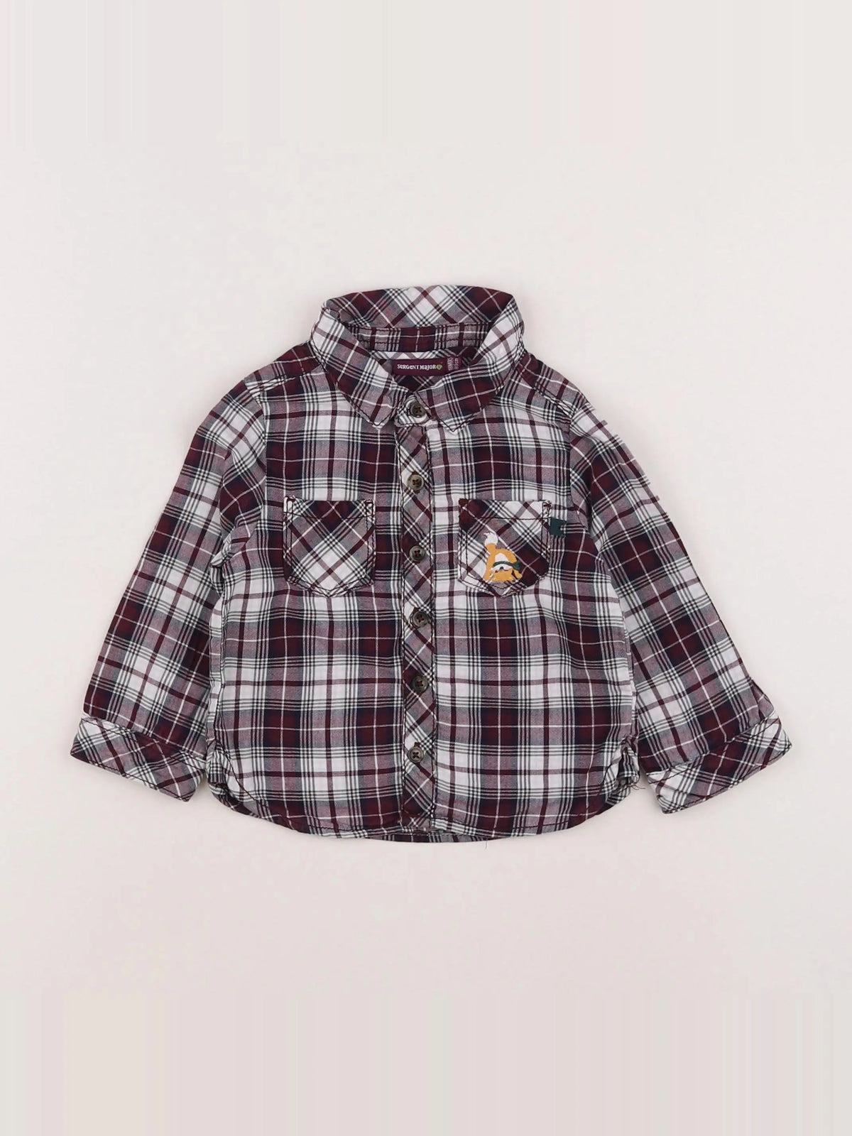 H&M - chemise rouge - 18 mois