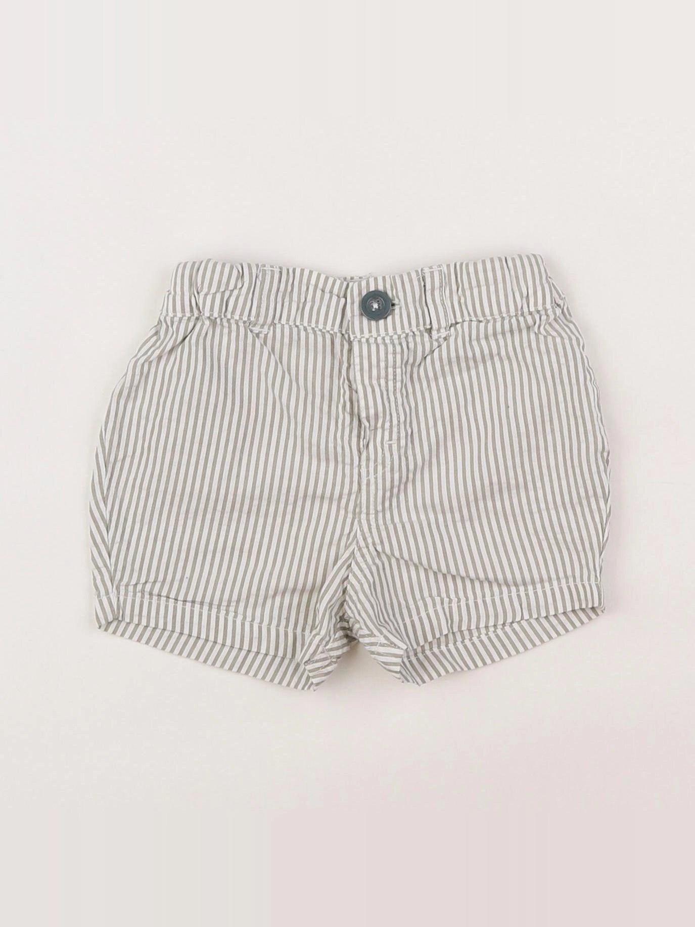 Petit Bateau - short blanc, beige - 6 mois