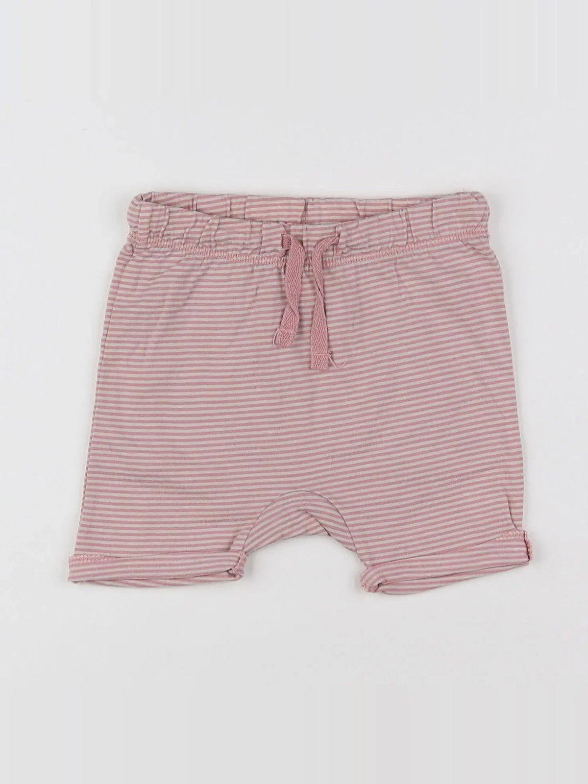 H&M - short rose, gris - 9/12 mois