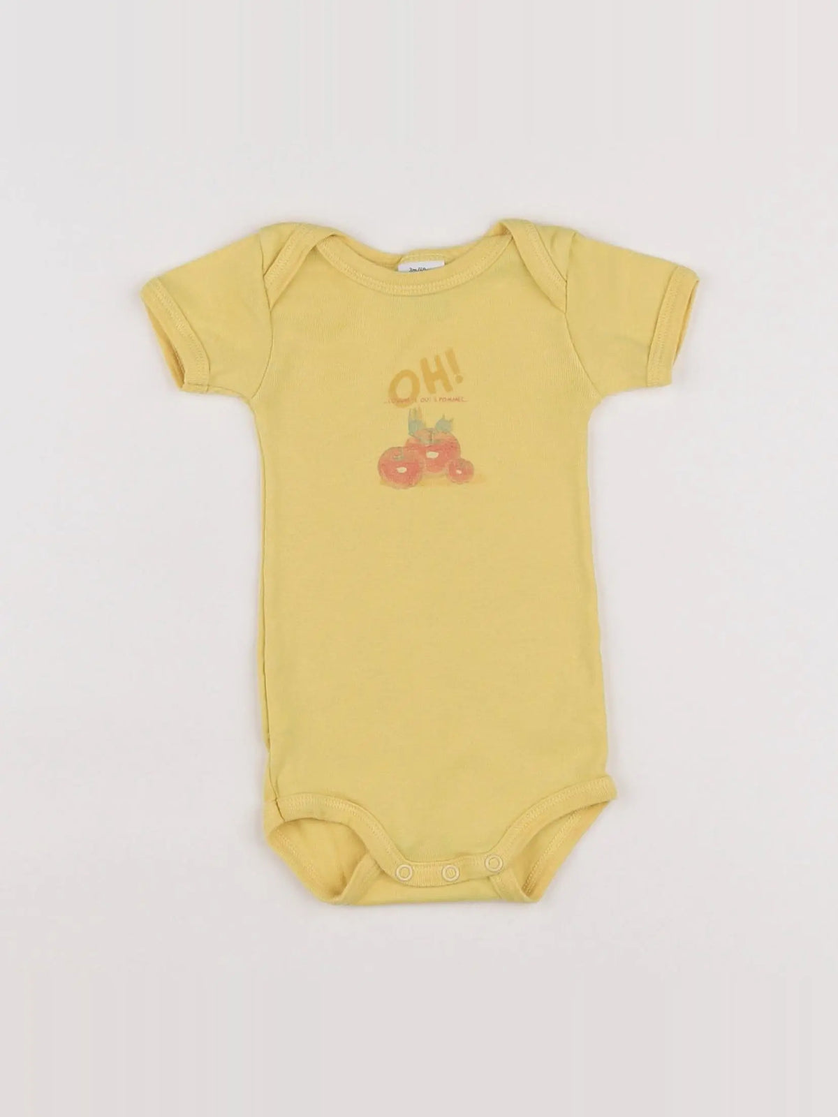 Petit Bateau - body jaune - 3 mois