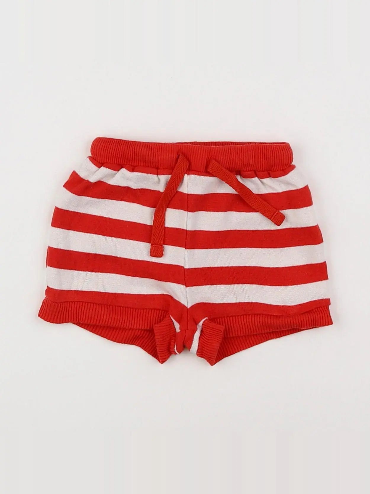 Boutchou - short blanc, rouge - 1 mois