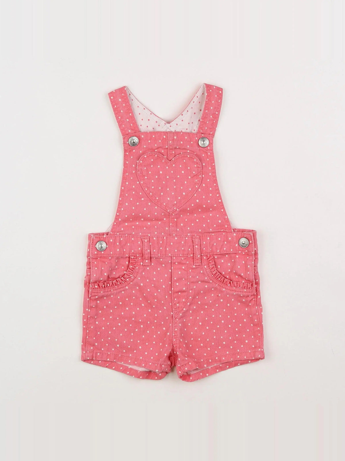H&M - salopette rose - 6/9 mois