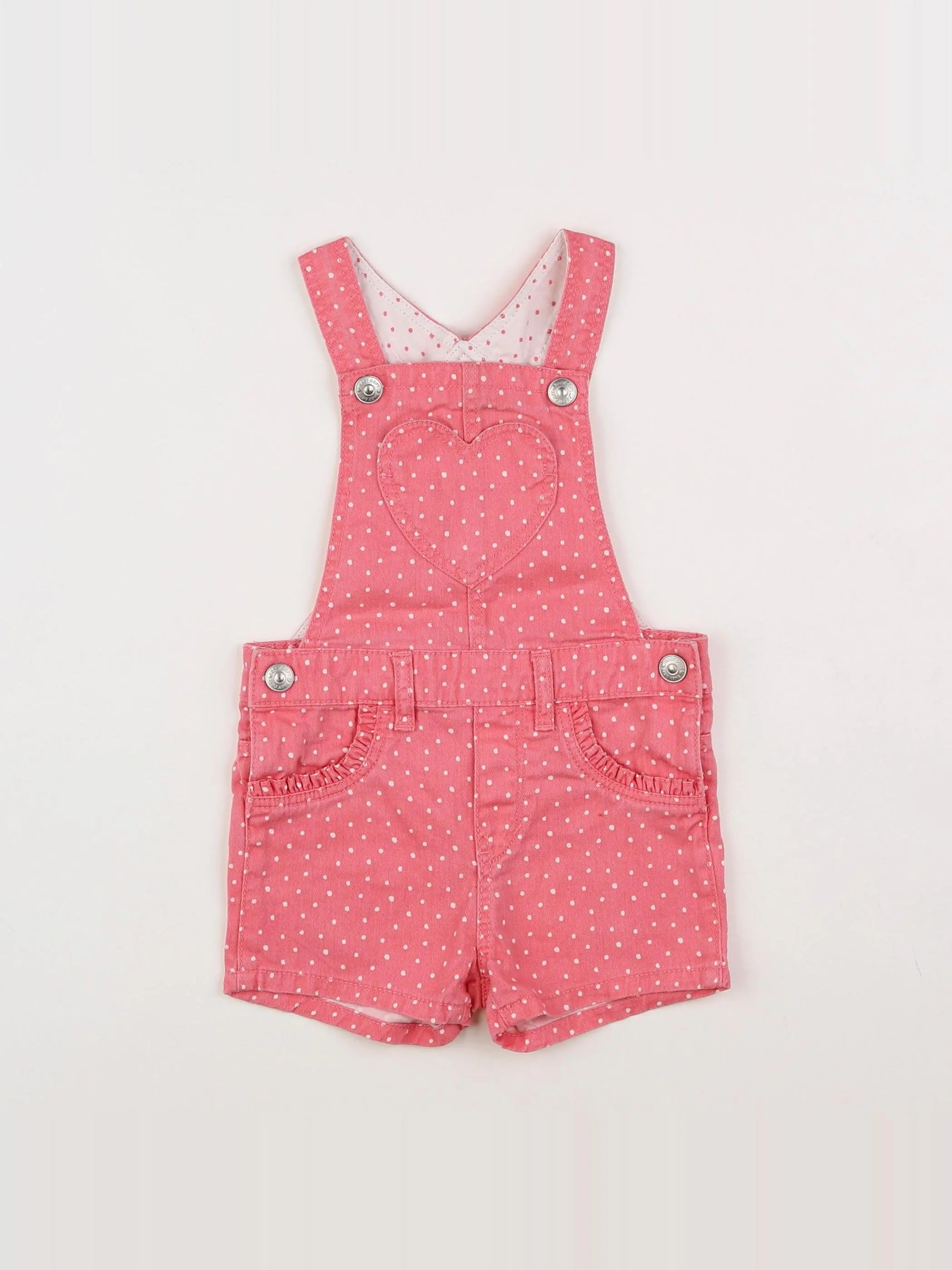 H&M - salopette rose - 6/9 mois