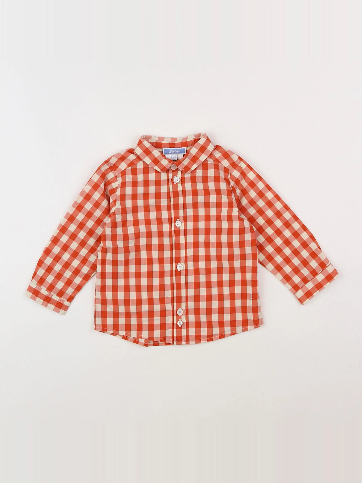 Jacadi - chemise orange - 12 mois