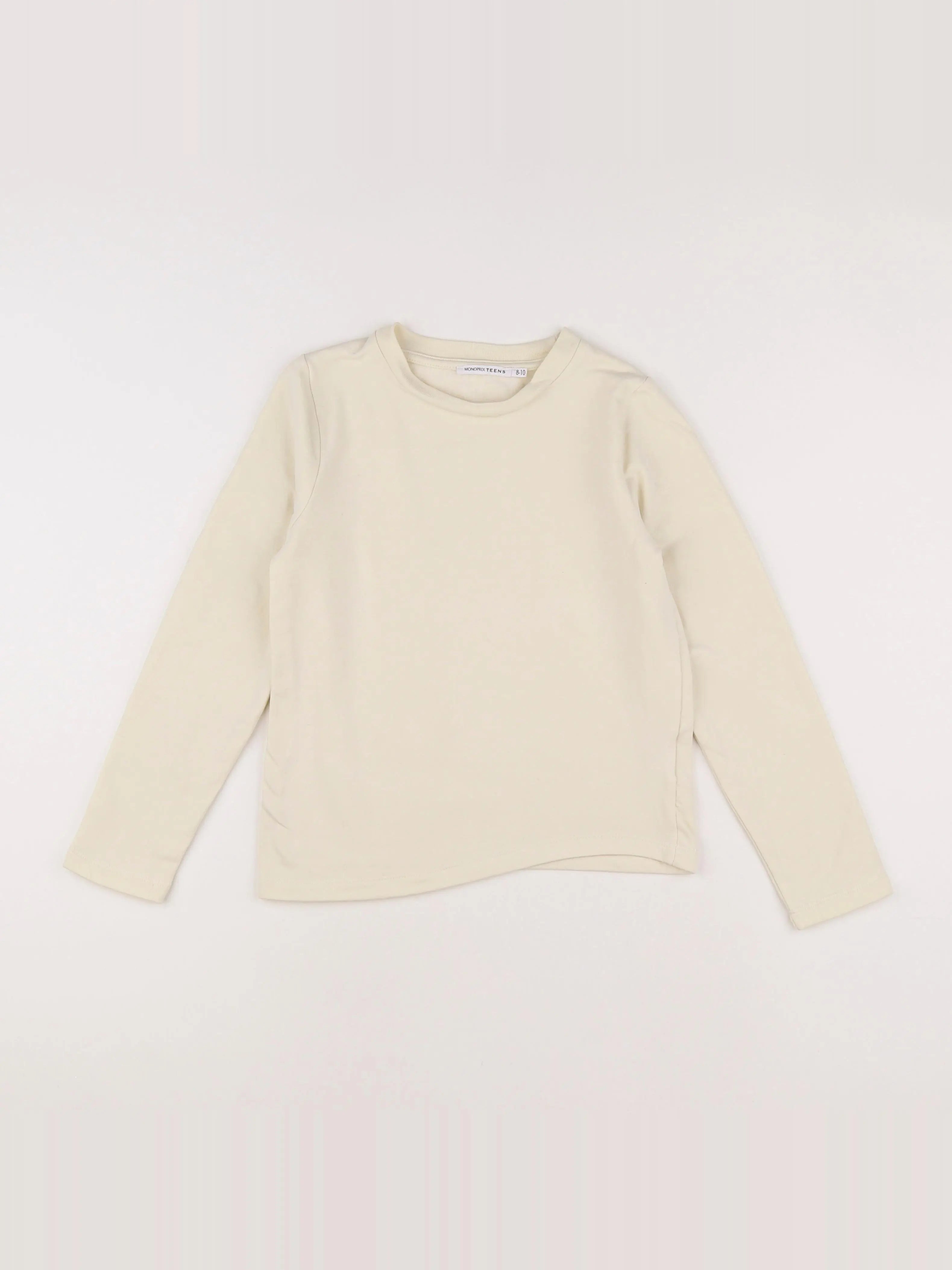 Monoprix - sweat jaune - 8/10 ans