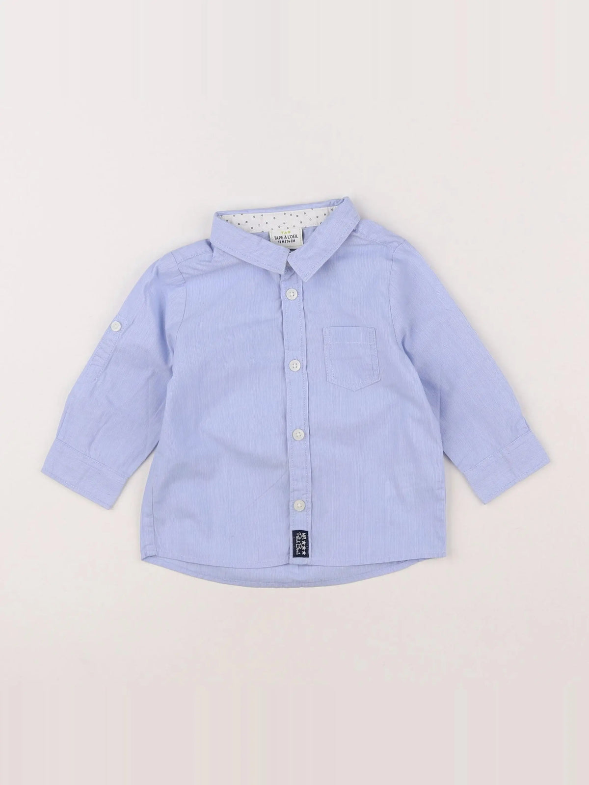 Tape à l'oeil - chemise bleu - 12 mois