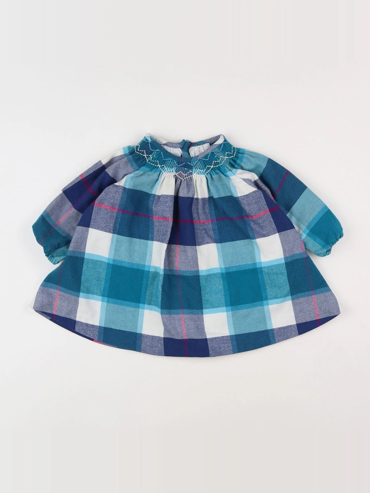 Jacadi - robe bleu, blanc - 6 mois